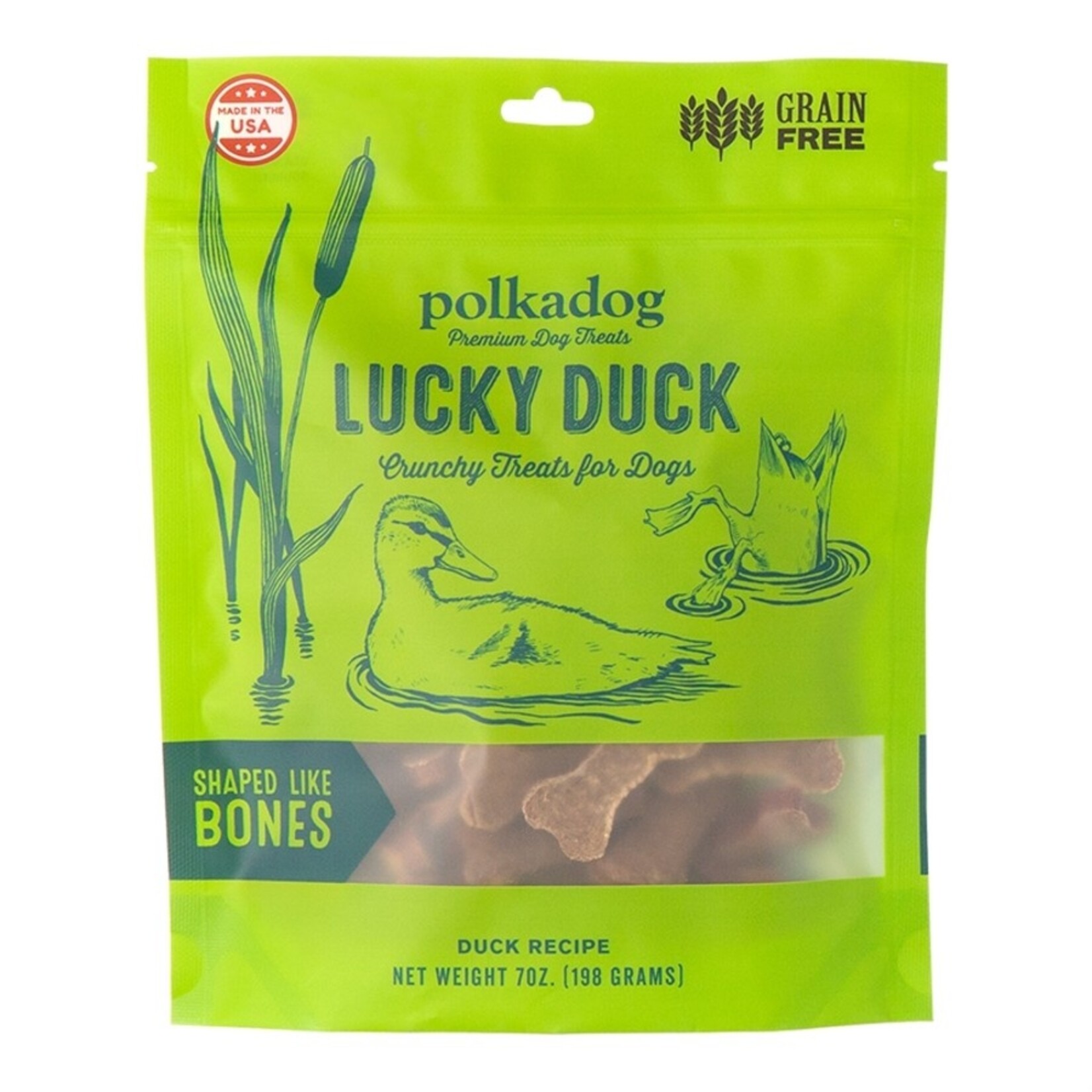 Polkadog Polkadog Lucky Duck Crunchy Bones 7oz
