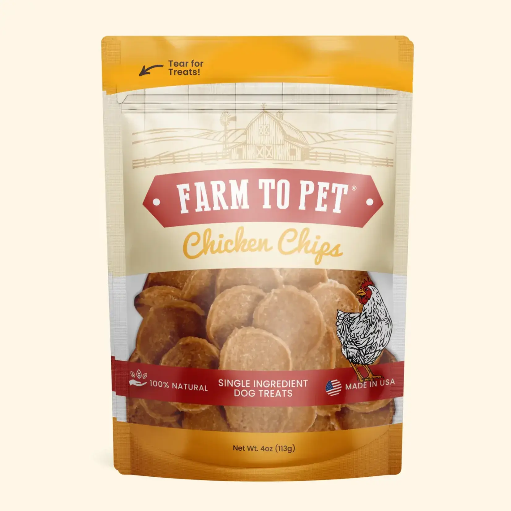 Farm To Pet Farm To Pet Chicken Chips 4 OZ