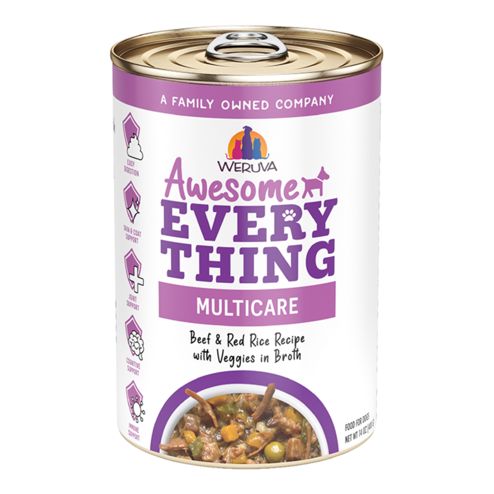 Weruva Weruva D Awesome Everything Beef & Red Rice With Vegetables 14OZ