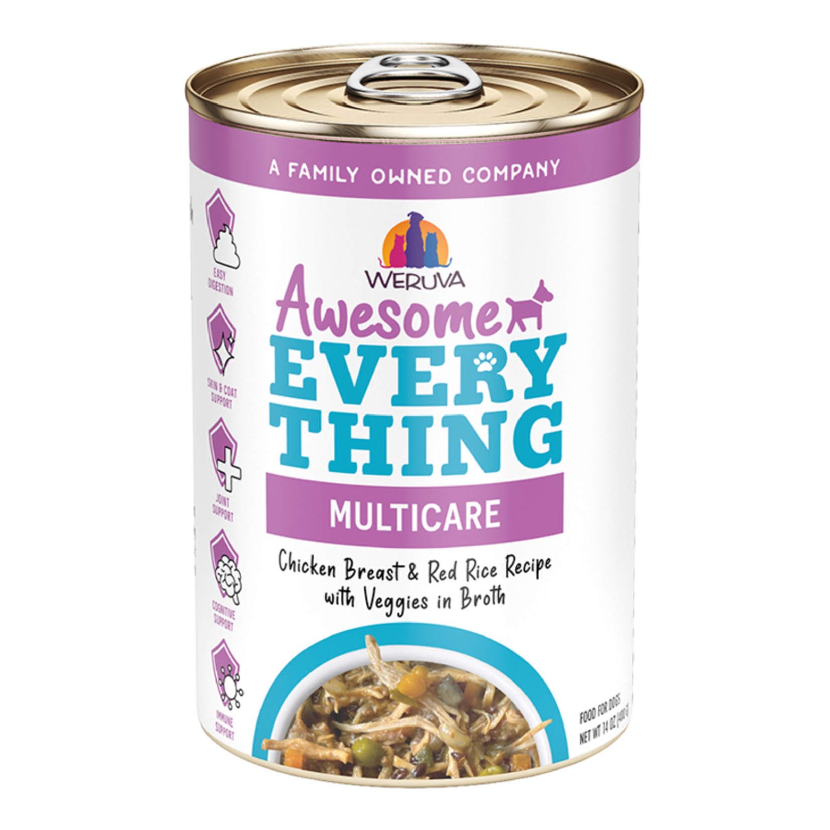 Weruva Weruva D Awesome Everything Chicken Breast & Red Rice With Vegetables 14OZ