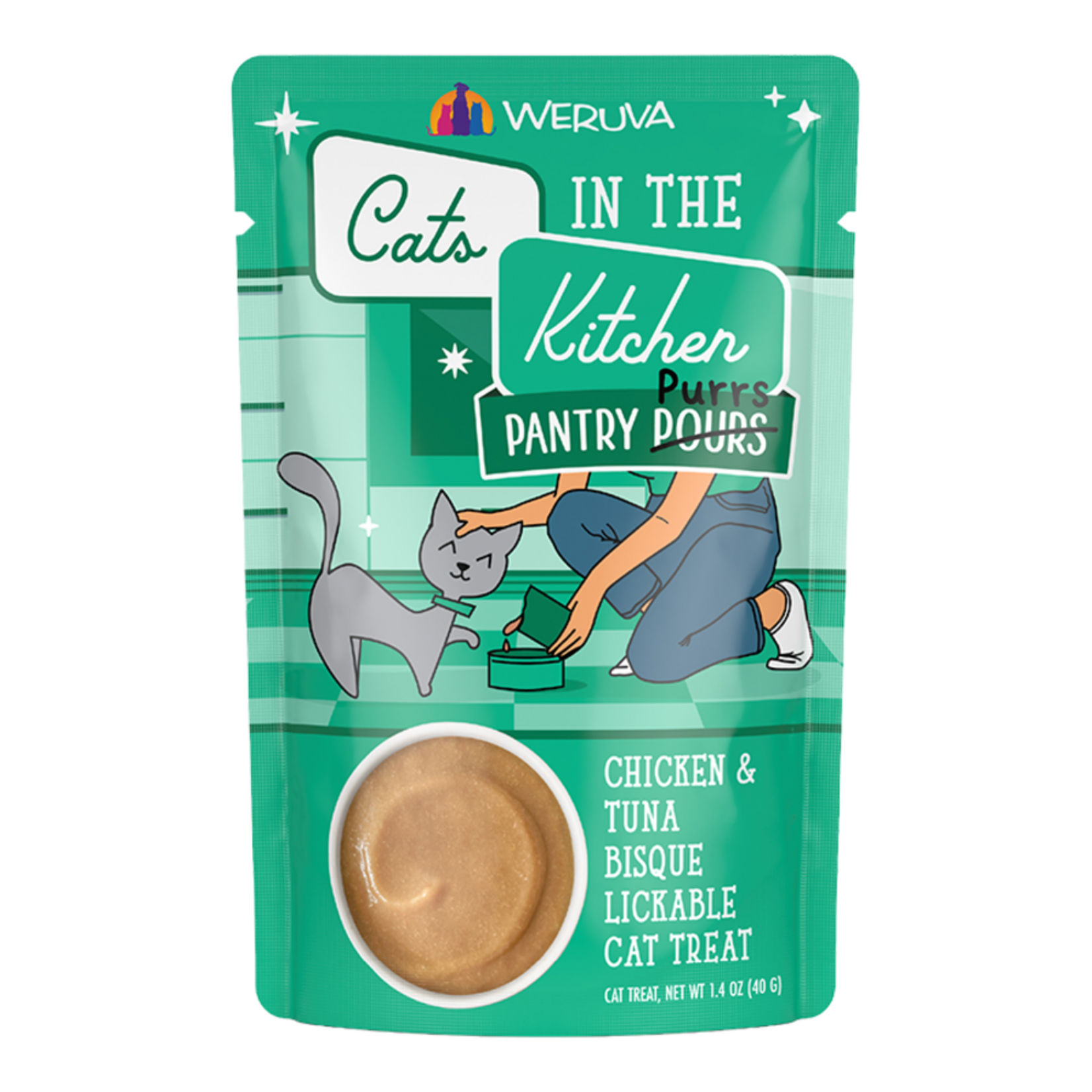 Weruva CITK Cat Pantry Pours Chicken & Tuna Bisque 1.4oz Pouch