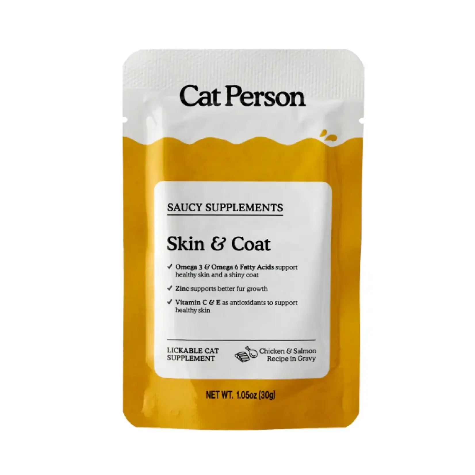 Weruva Cat Person C Chicken Skin & Coat Support Supplement 1.05oz