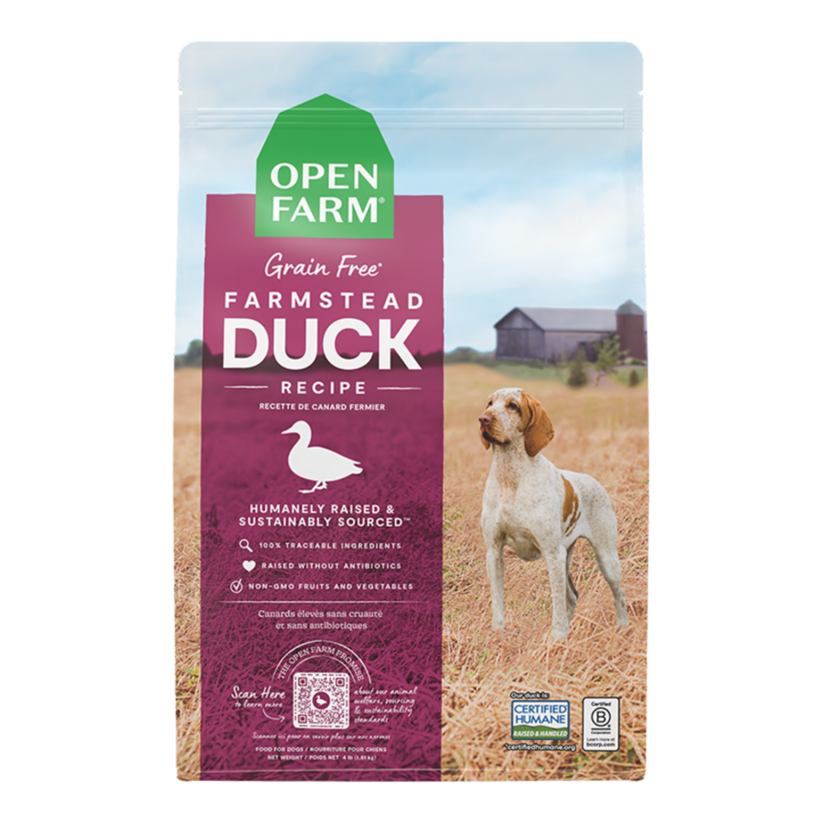 Open Farm Open Farm Dog Grain-Free Farmstead Duck 4#