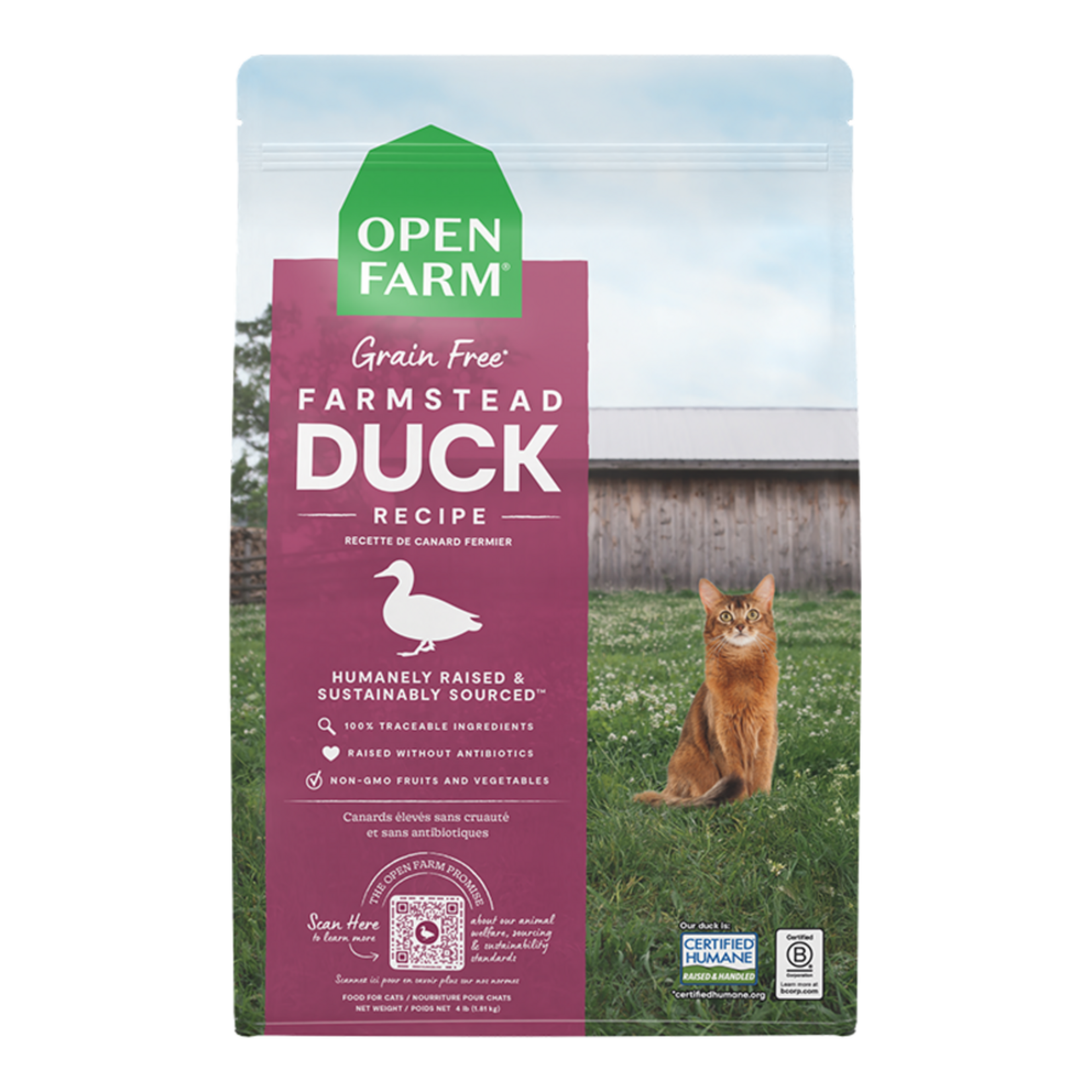 Open Farm Open Farm Cat Grain Free Farmstead Duck 8#