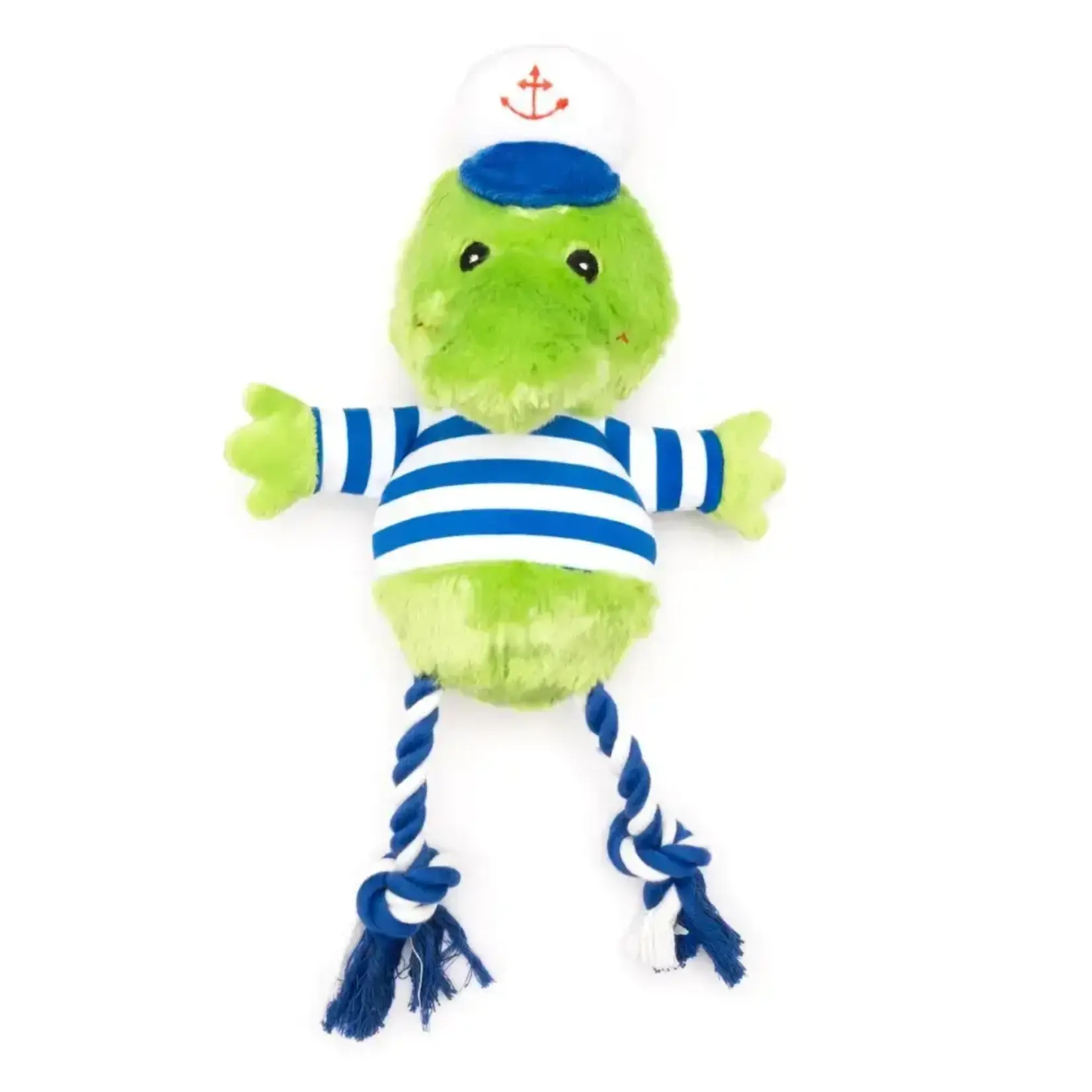 Worthy Dog The Worthy Dog Nautical Alligator Squeaker Toy