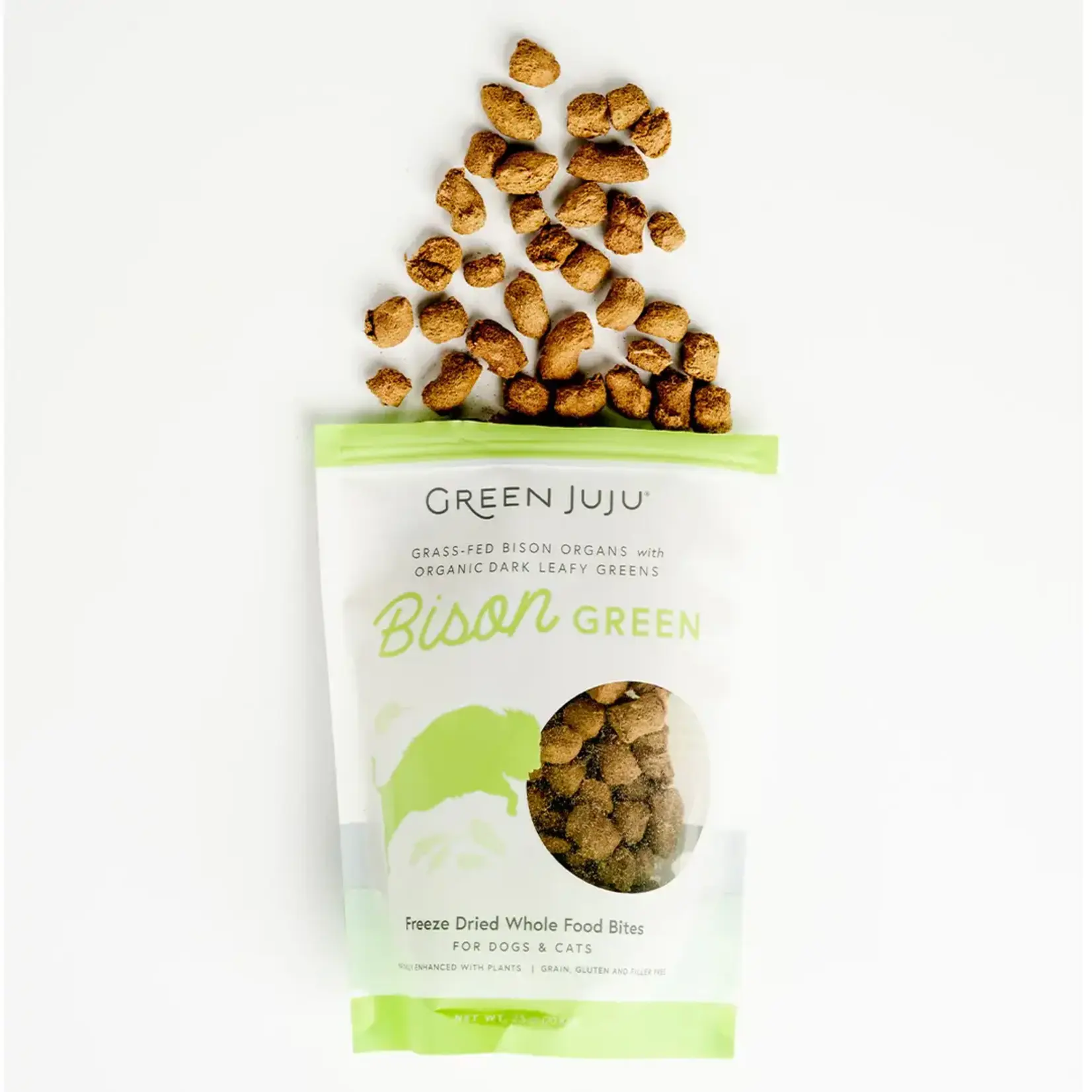 Green Juju Green Juju Freeze-dried Super Food Bites Bison Green 2.5 OZ