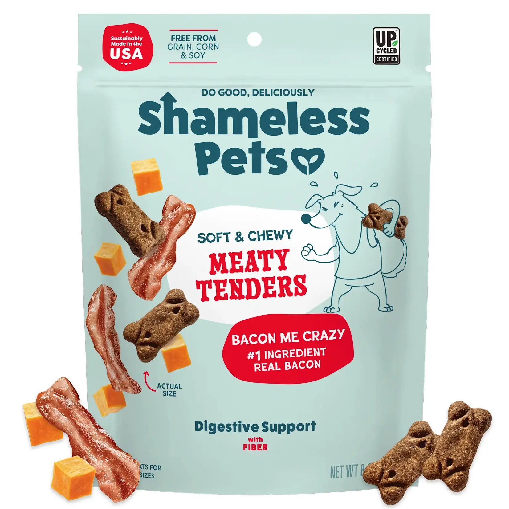 Shameless Pets Shameless Pets Dog Bacon Me Crazy Meaty Tenders 8OZ