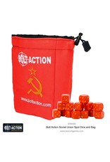 *Bolt Action Soviet Dice Bag & Order Dice (Red)