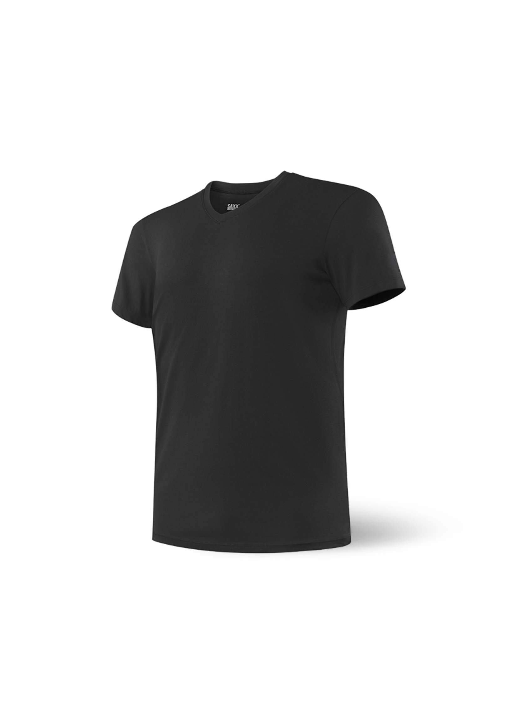 Men's Luxury Short Sleeve V-Neck T-Shirt Black