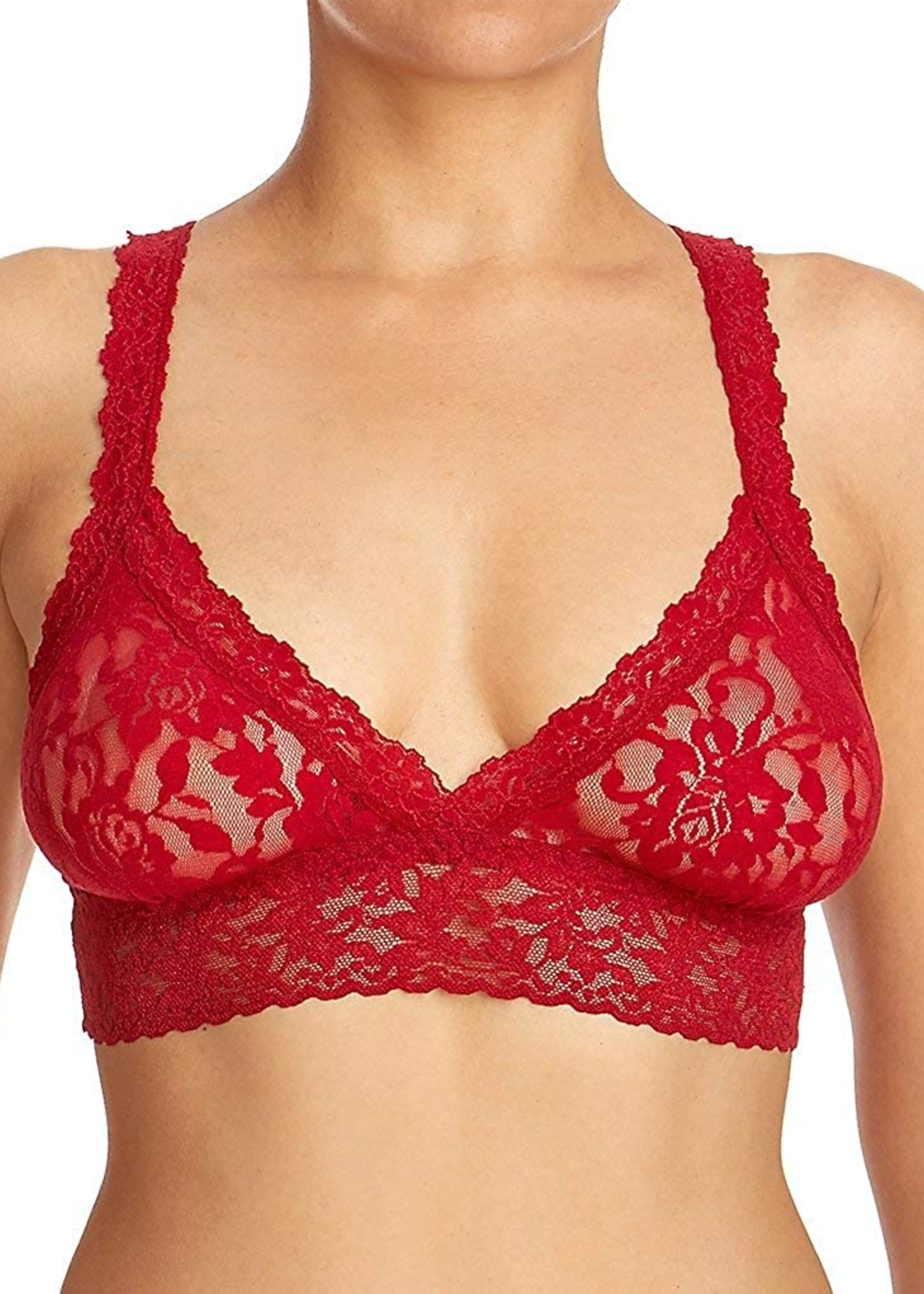 hanky panky Women's Stretch Lace Soft Bra, Black, XS at