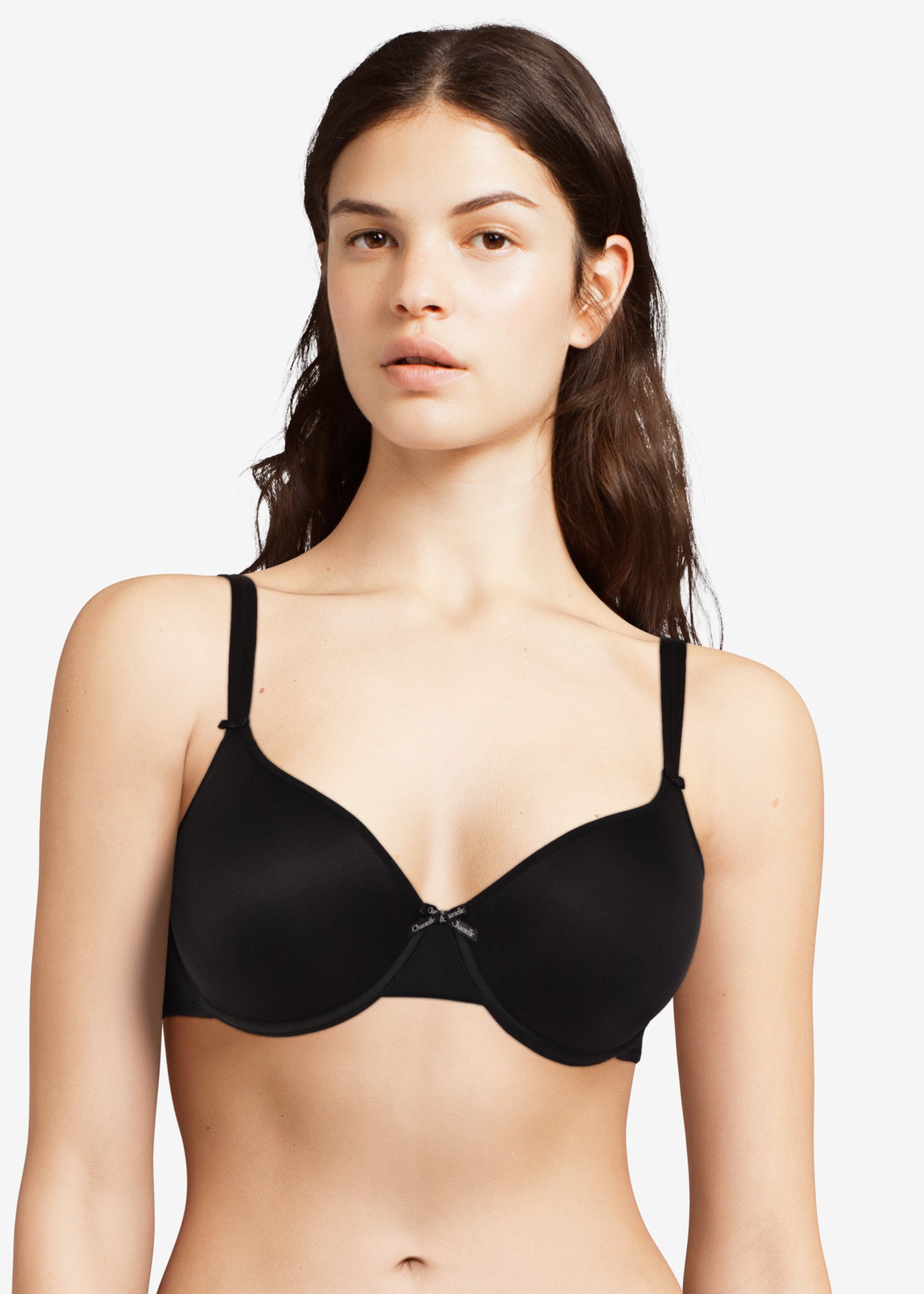 Chantelle Bra - Basic Invisible Smooth Custom Fit 1241 - Black - FREE  EXPRESS SHIPPING