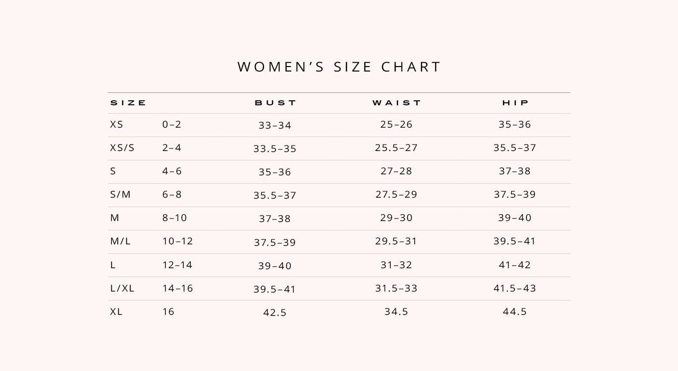 Size Guide - Brabary