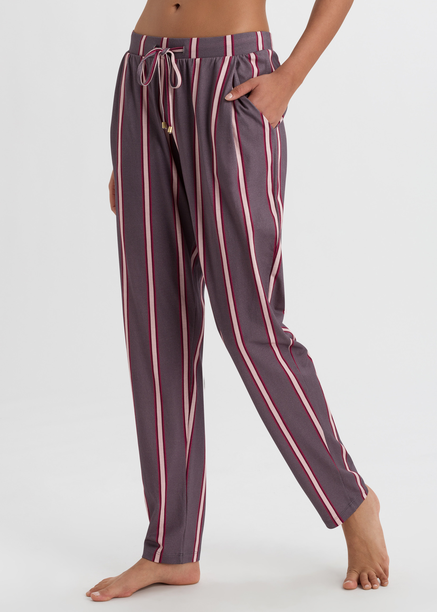 HANRO Long Pants in feminine stripe