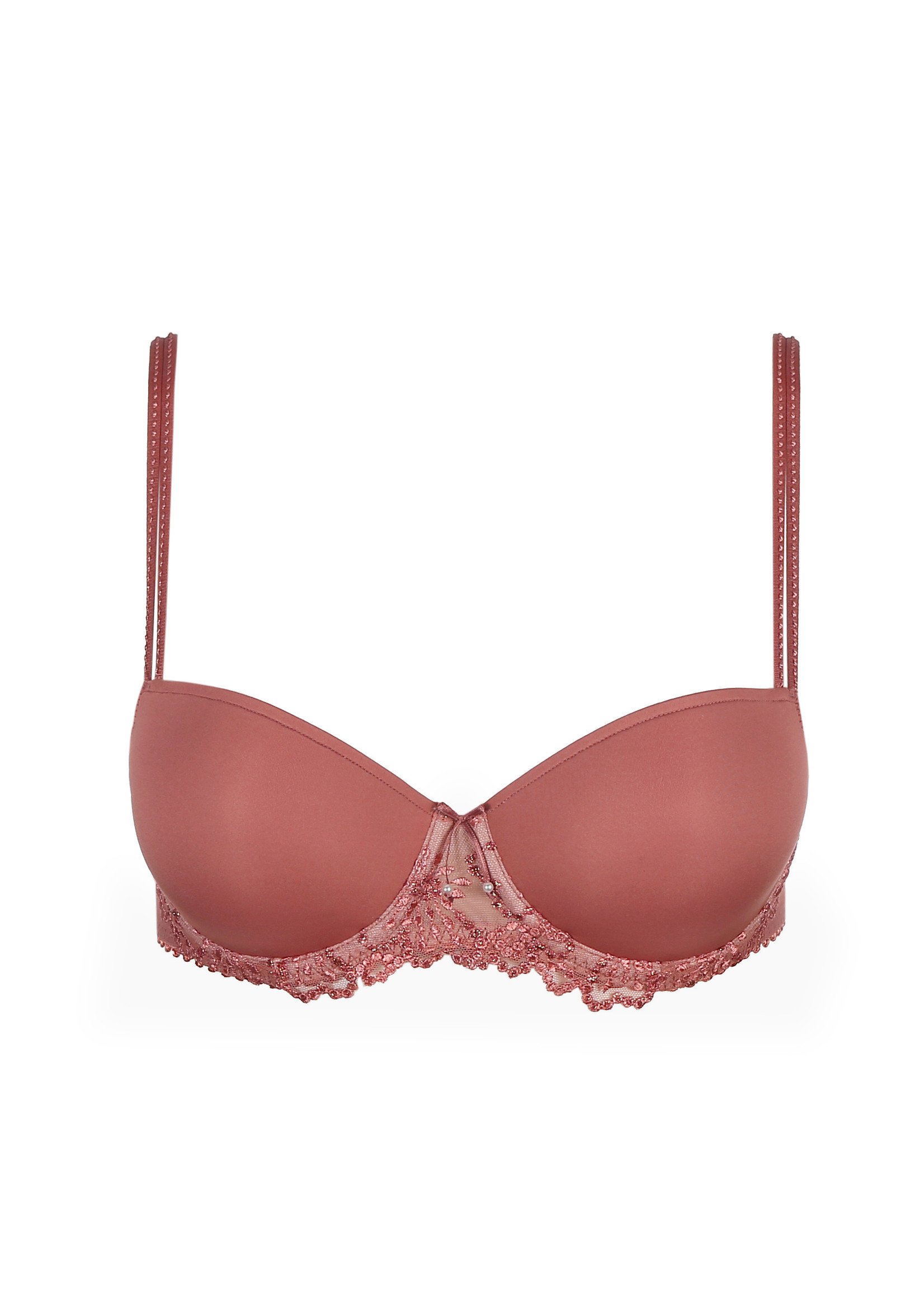 Fashion Rose Red Balconette Bra