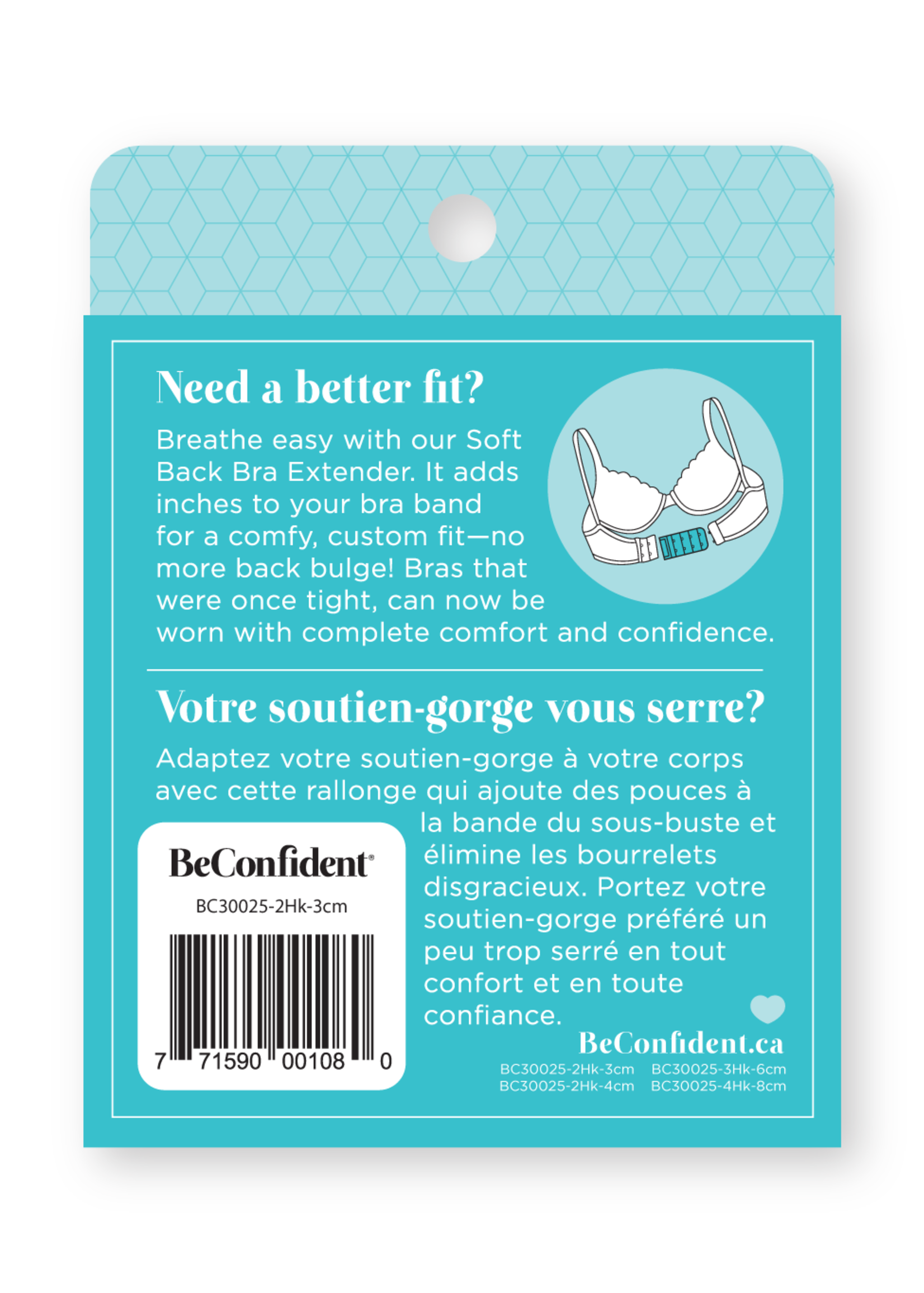 Forever New 2 Hook Bra Back Extender Multi-pack