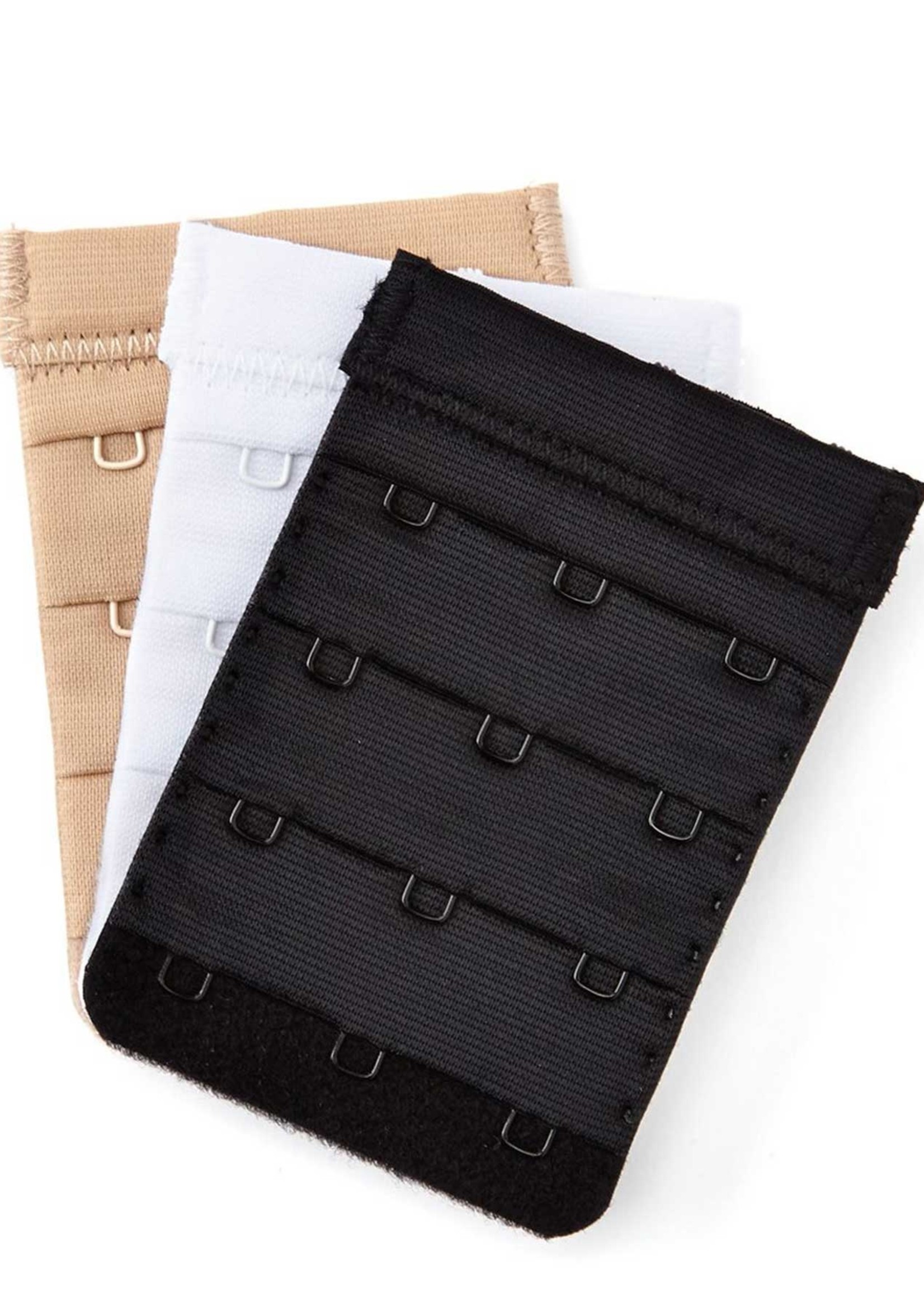 Forever & Ever 3 Hook Bra Back Extender Multi-pack