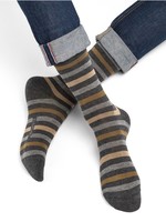 Bleuforet Men's Multicolour Striped Urban Sock