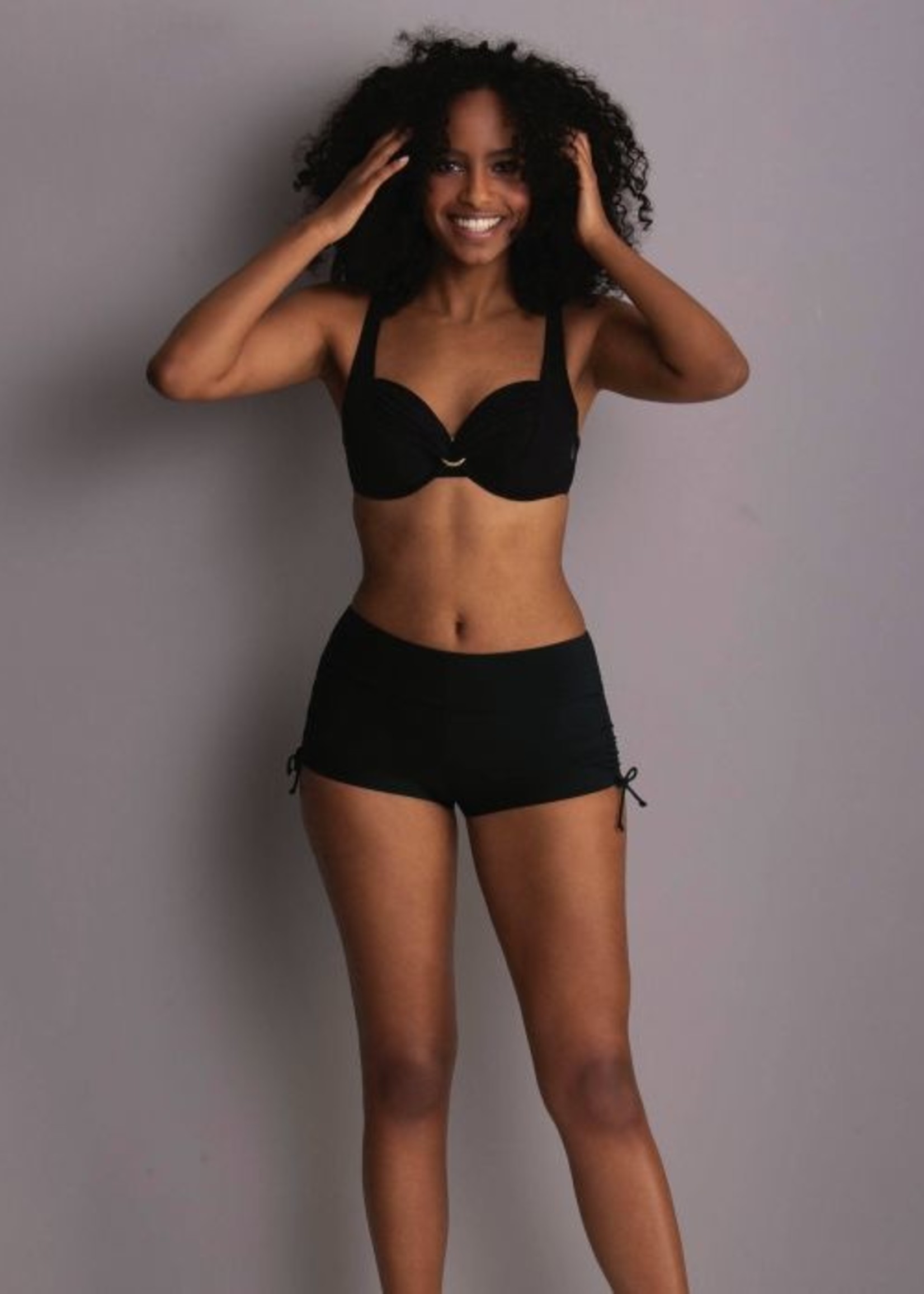 Nora High Waisted Bikini Bottom, Full Coverage Bikini Bottoms