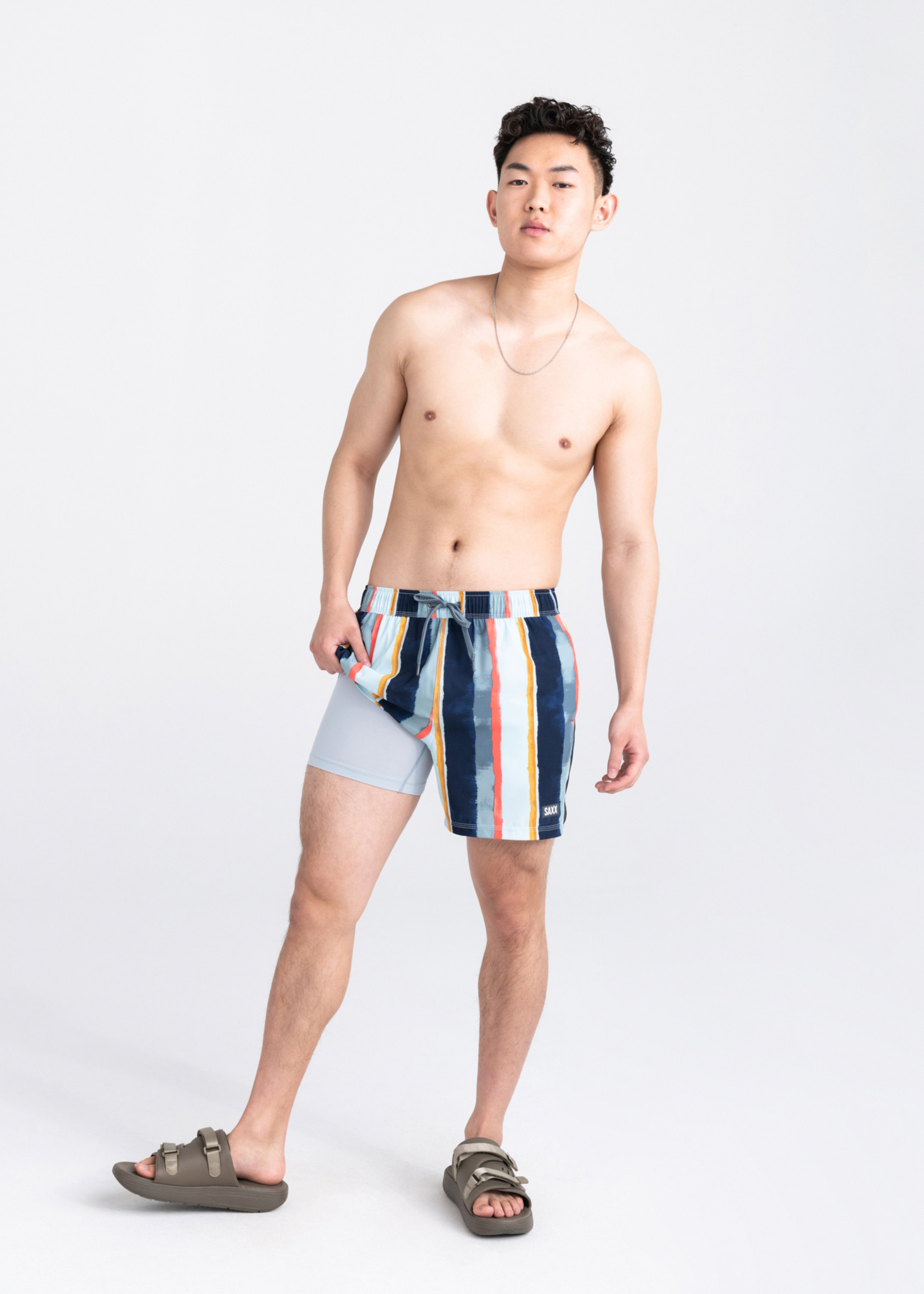 Saxx Oh Bouy 5" Printed Swim Trunk