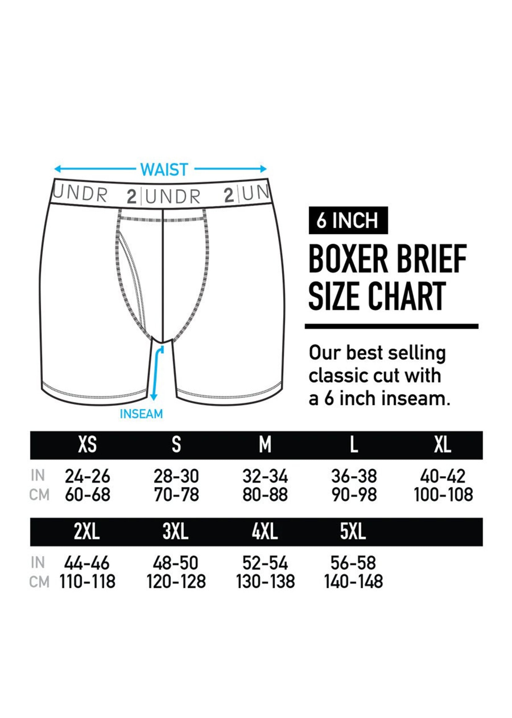 2Undr Swing Shift 6" Boxer Brief 01BB