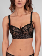 Empreinte Gaby Low Neck Bra in Black – Guilt Lingerie - Designer