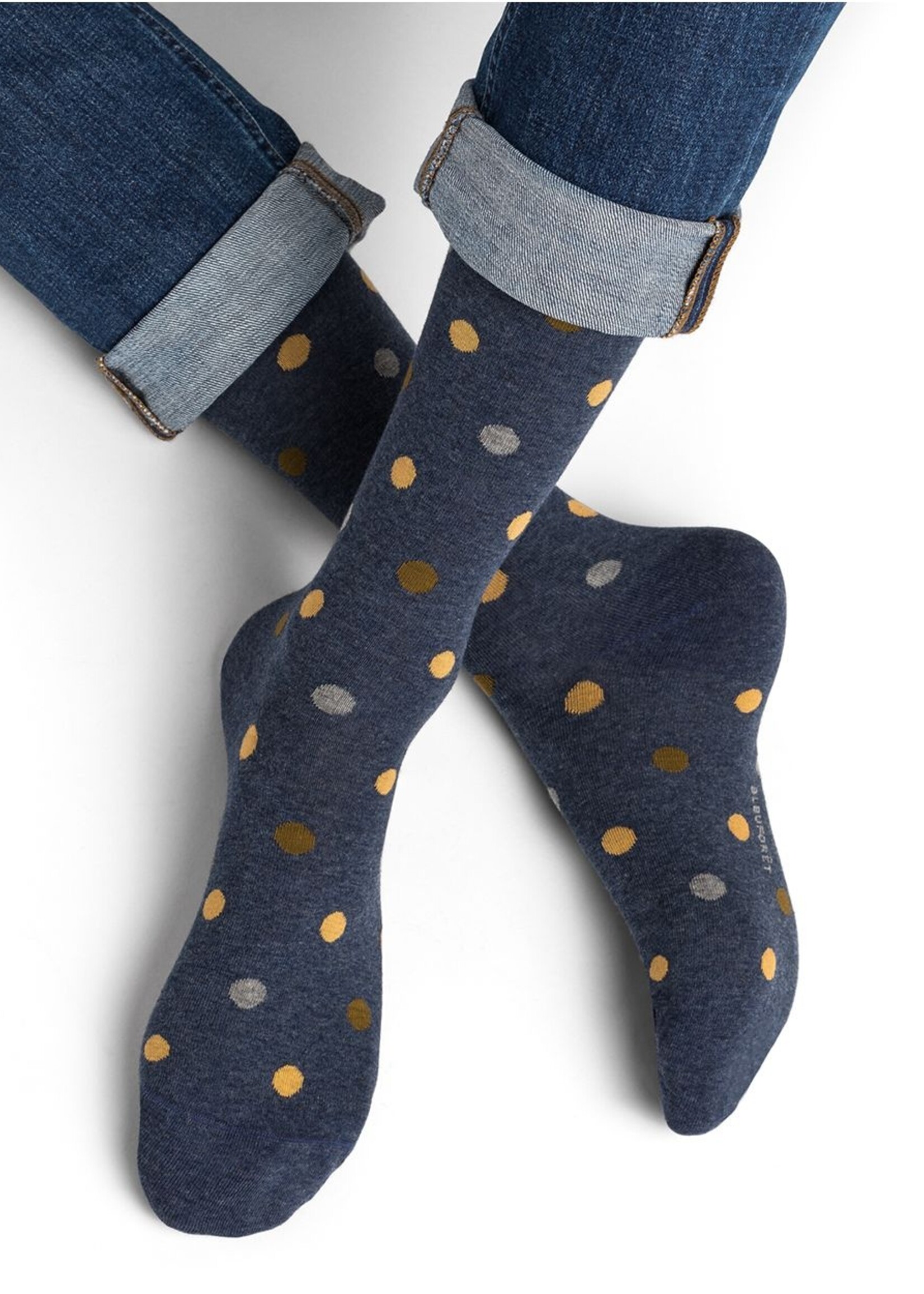 Bleuforet Men's Cotton Dots Socks 2269