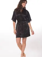 Christine Boudoir Short Silk Robe