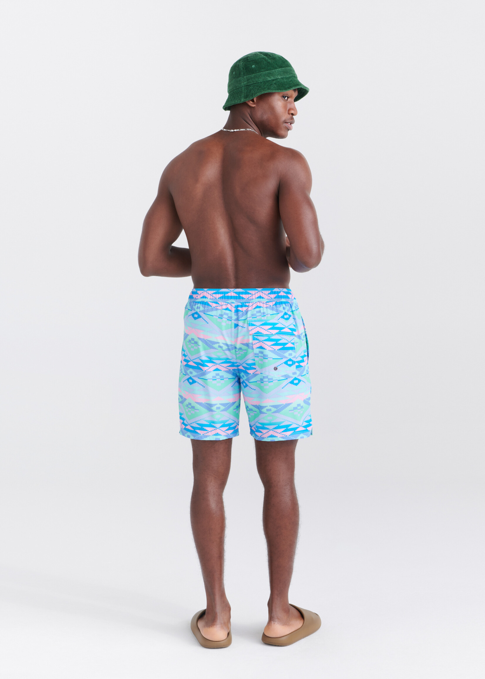 Saxx Oh Buoy 7" Printed Swim Trunk