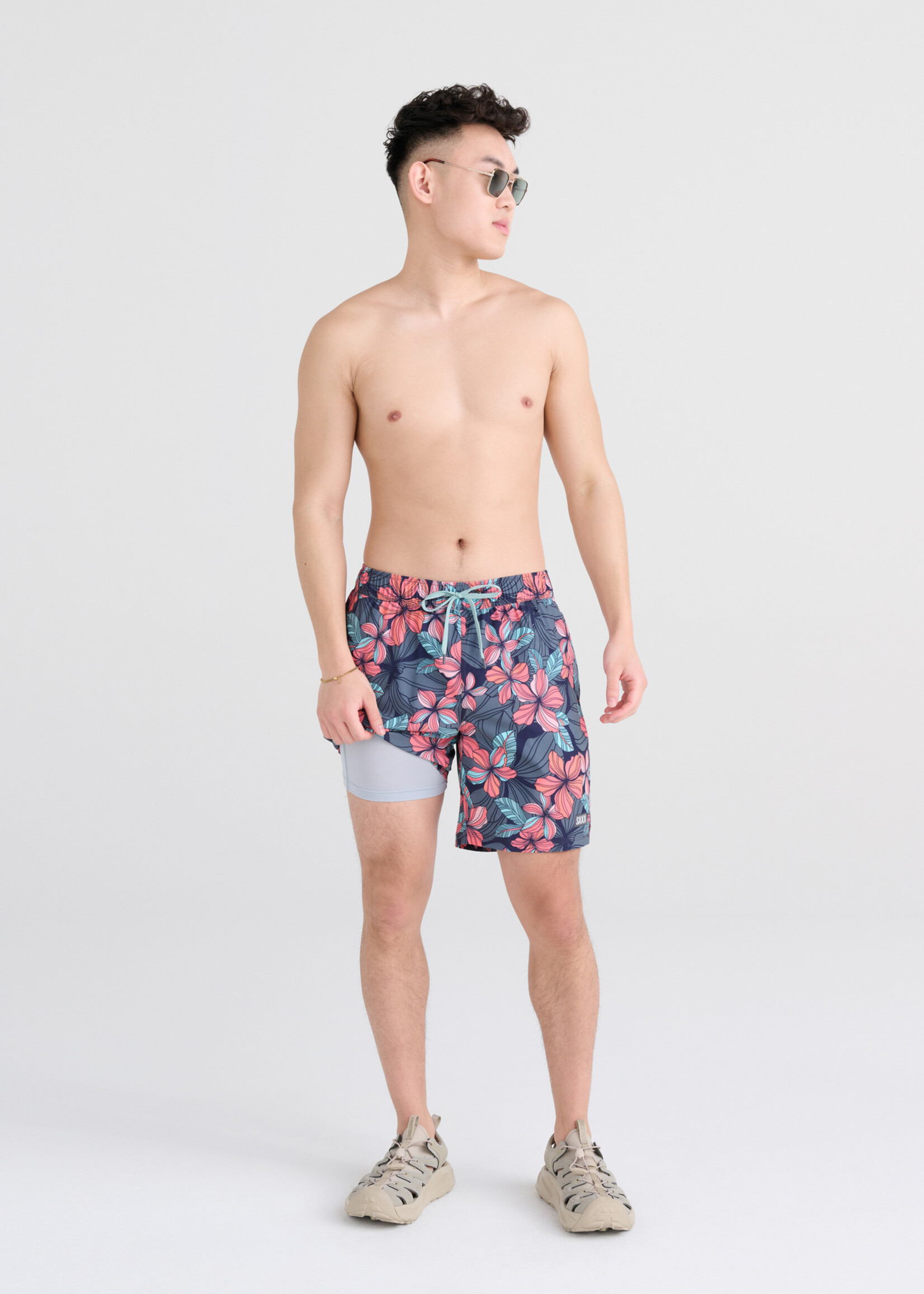 Saxx Oh Buoy 7" Printed Swim Trunk