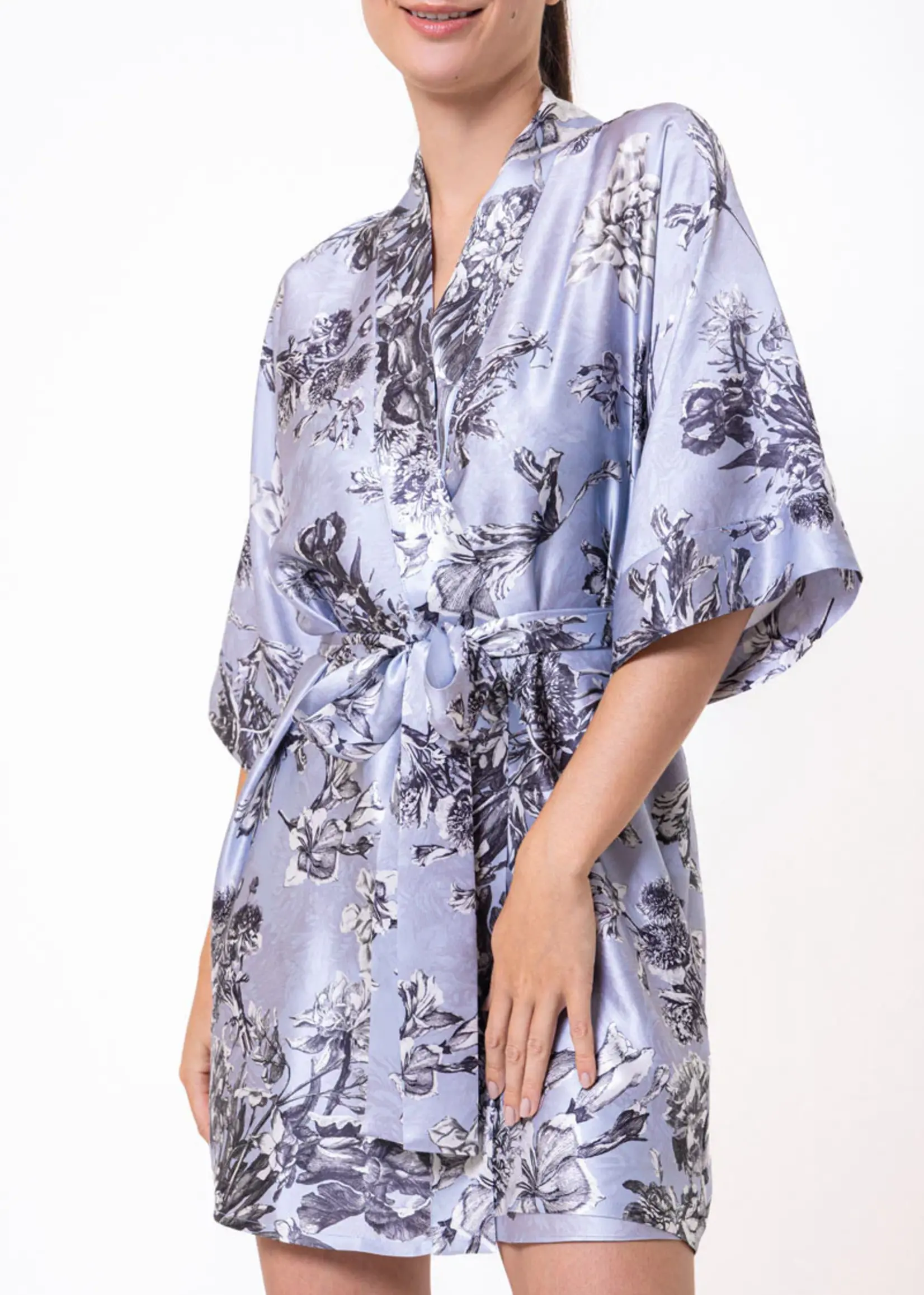 Christine Toile Jardin Silk Robe TOI4000