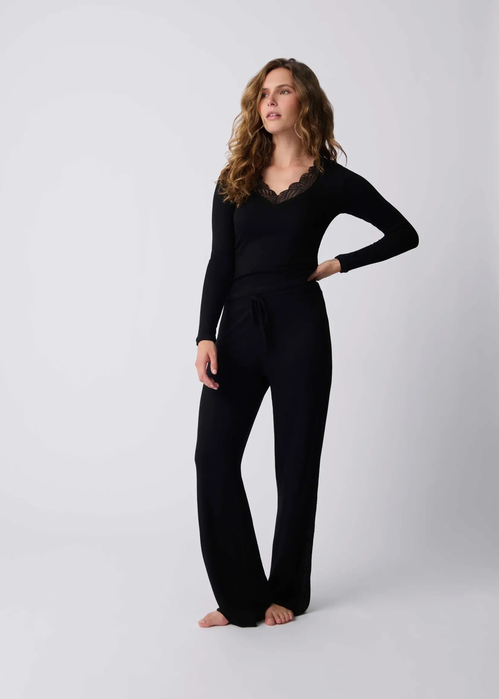 PJ Salvage Lacey Basics Pant Set RILBLS / RILBP