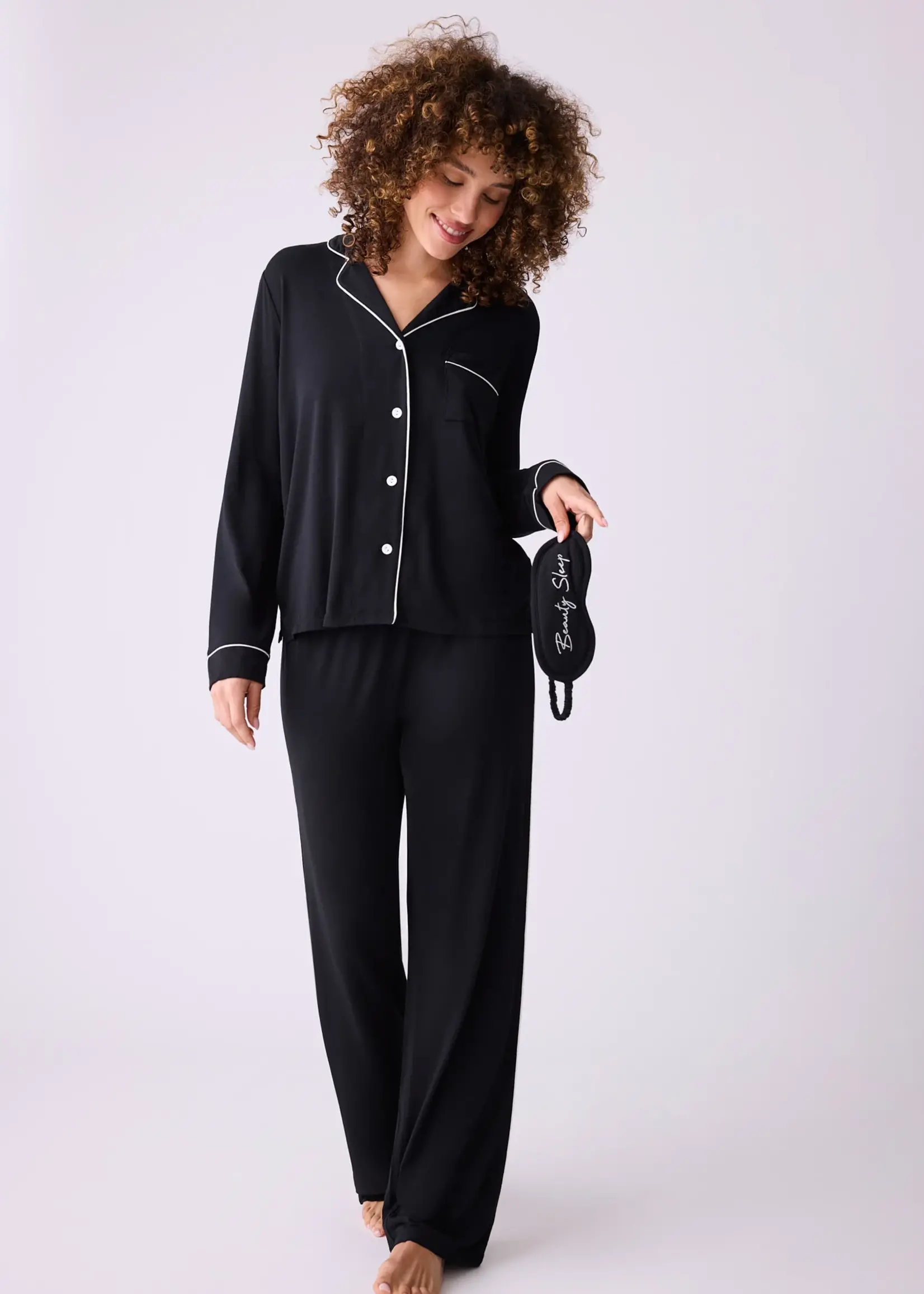 PJ Salvage Modal Basics PJ Set w/ Mask RIMOPJ1