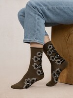 Bleuforet Fine Wool Socks with Folke Pattern