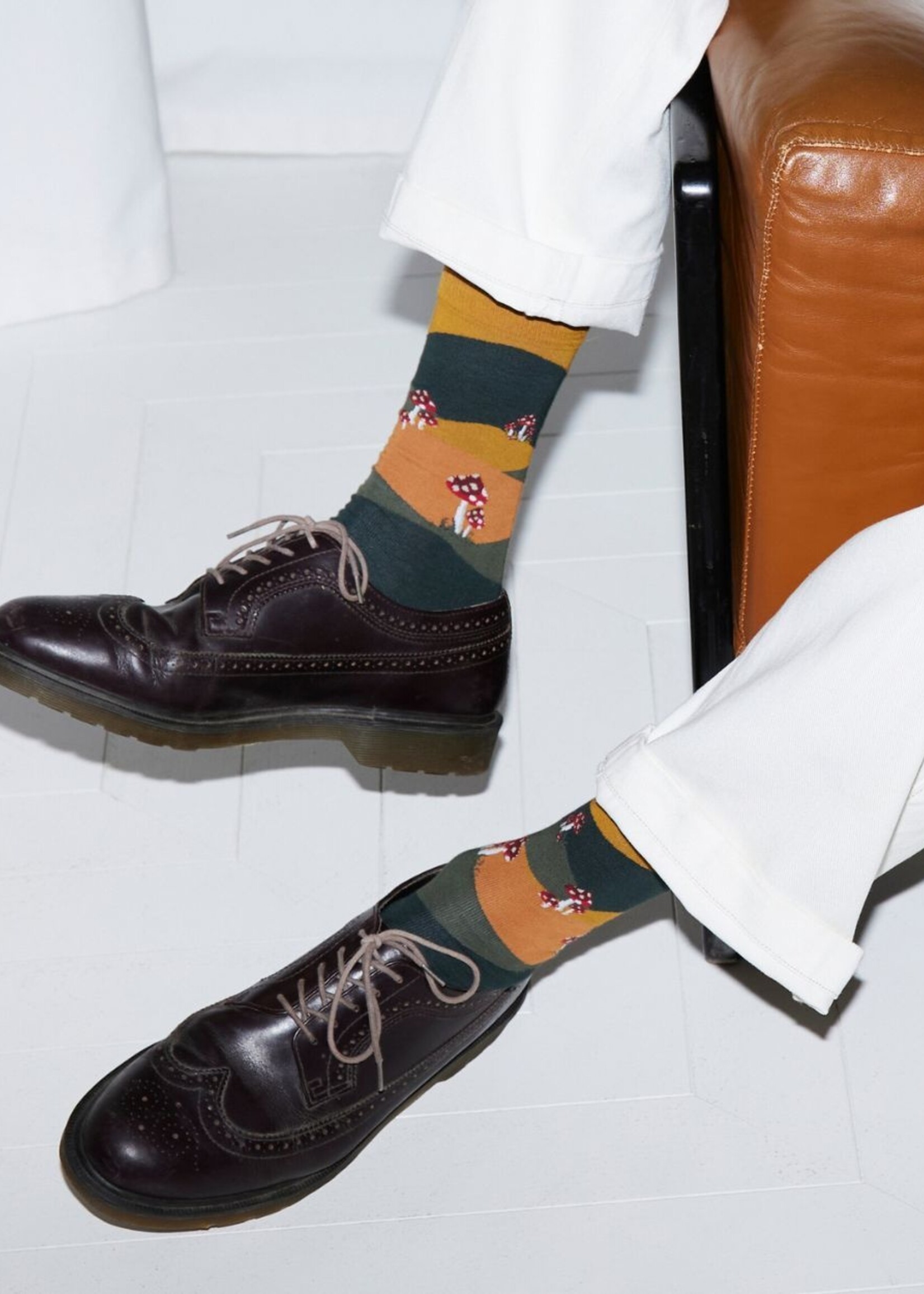 Bleuforet Men's Mushroom Pattern Socks 7055