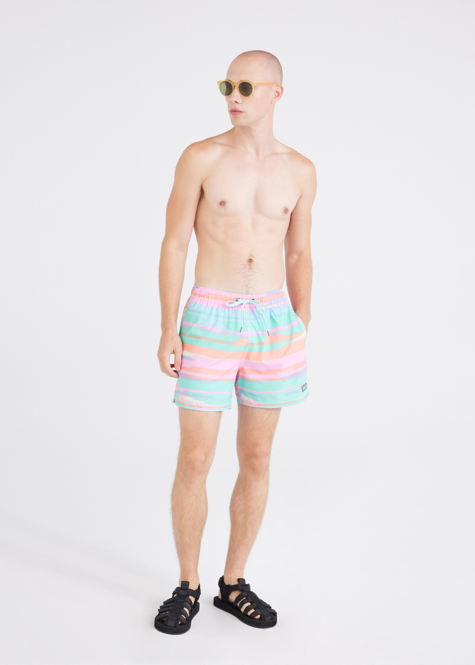 Saxx Oh Buoy 5" Printed Swim Trunk