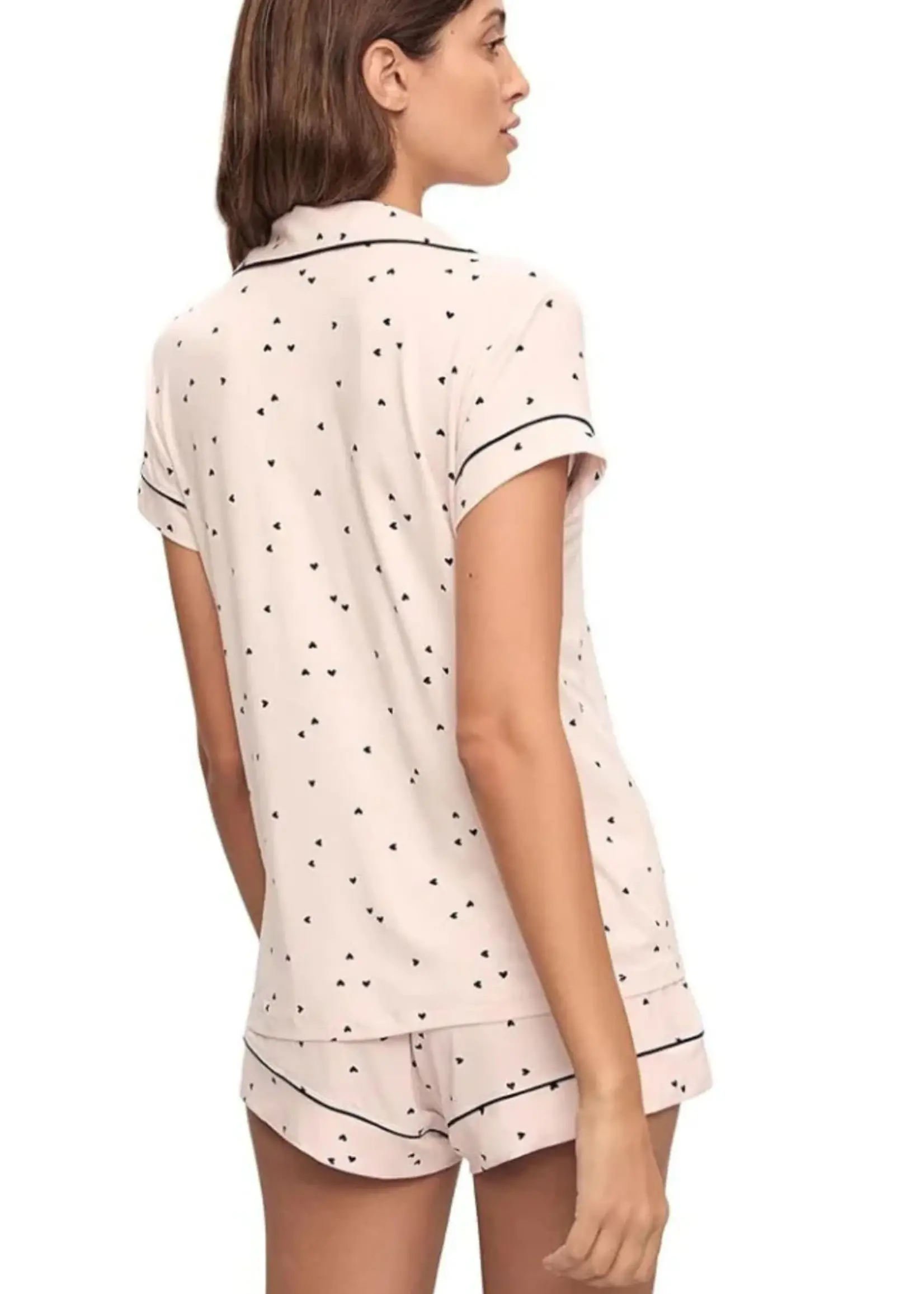 Eberjey Gisele Printed Shortie PJ Set PJ1141S