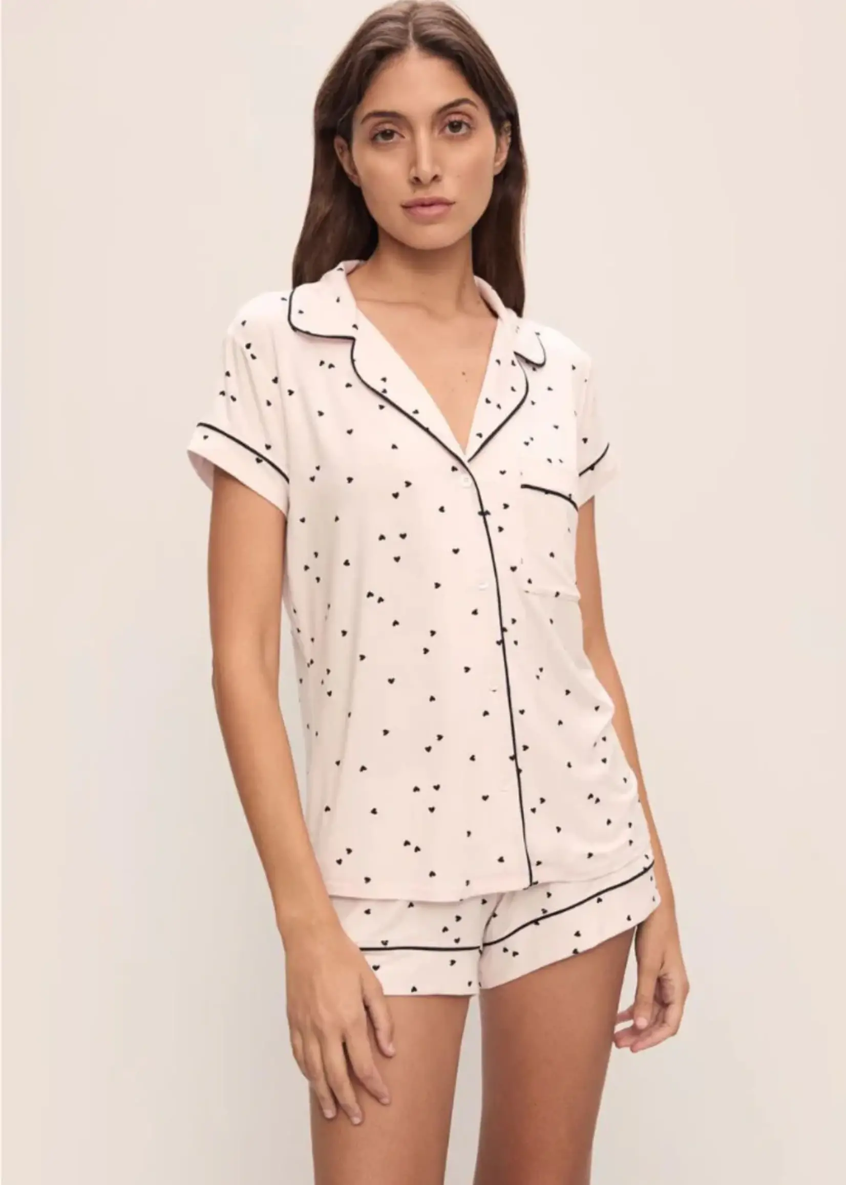 Eberjey Gisele Printed Shortie PJ Set PJ1141S