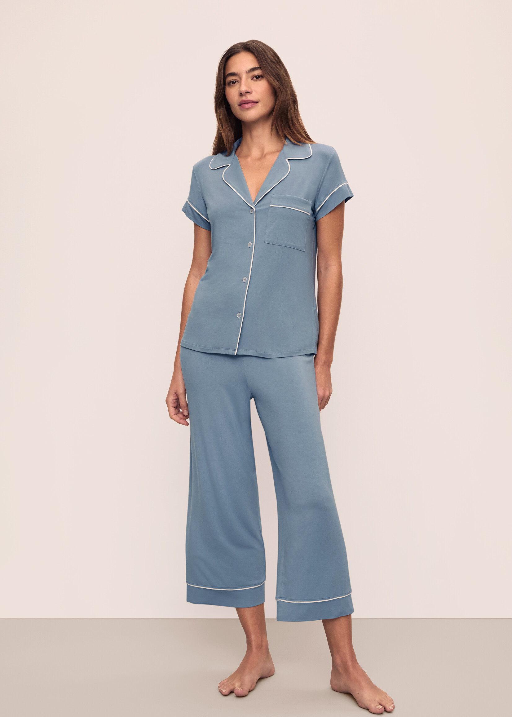 Eberjey Gisele Crop PJ Set PJ1018TSZC