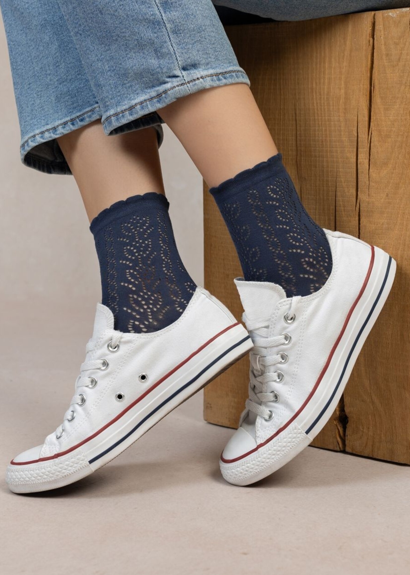 Bleuforet Open Work Ankle Sock 6532