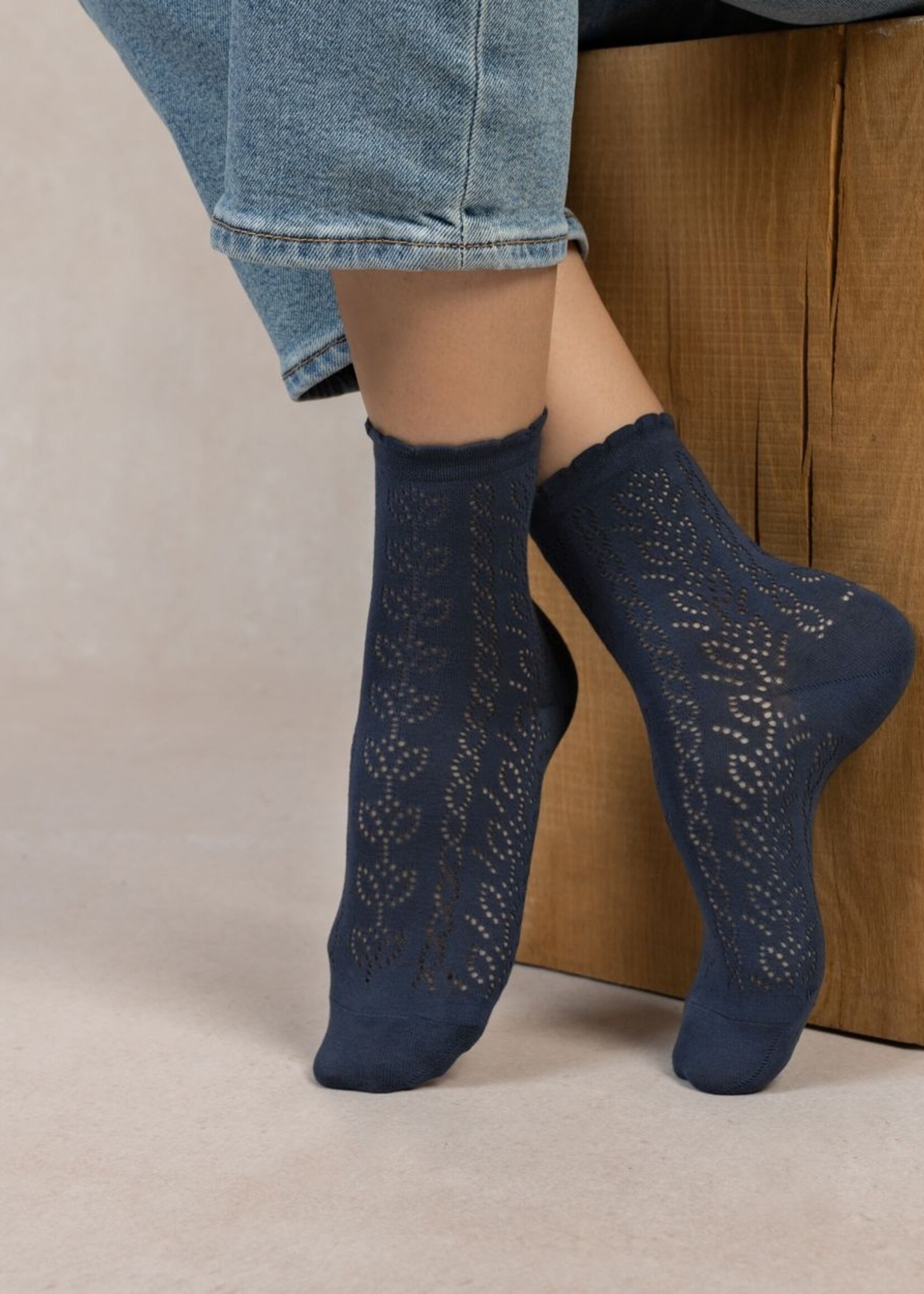 Bleuforet Open Work Ankle Sock 6532
