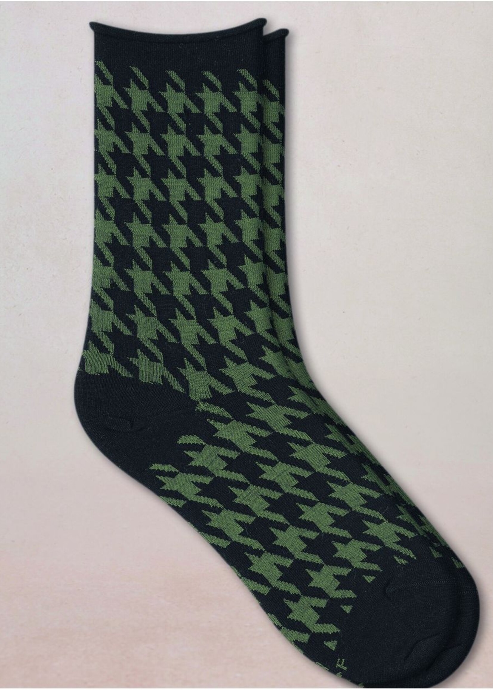 Bleuforet Wool Houndstooth Socks 6563