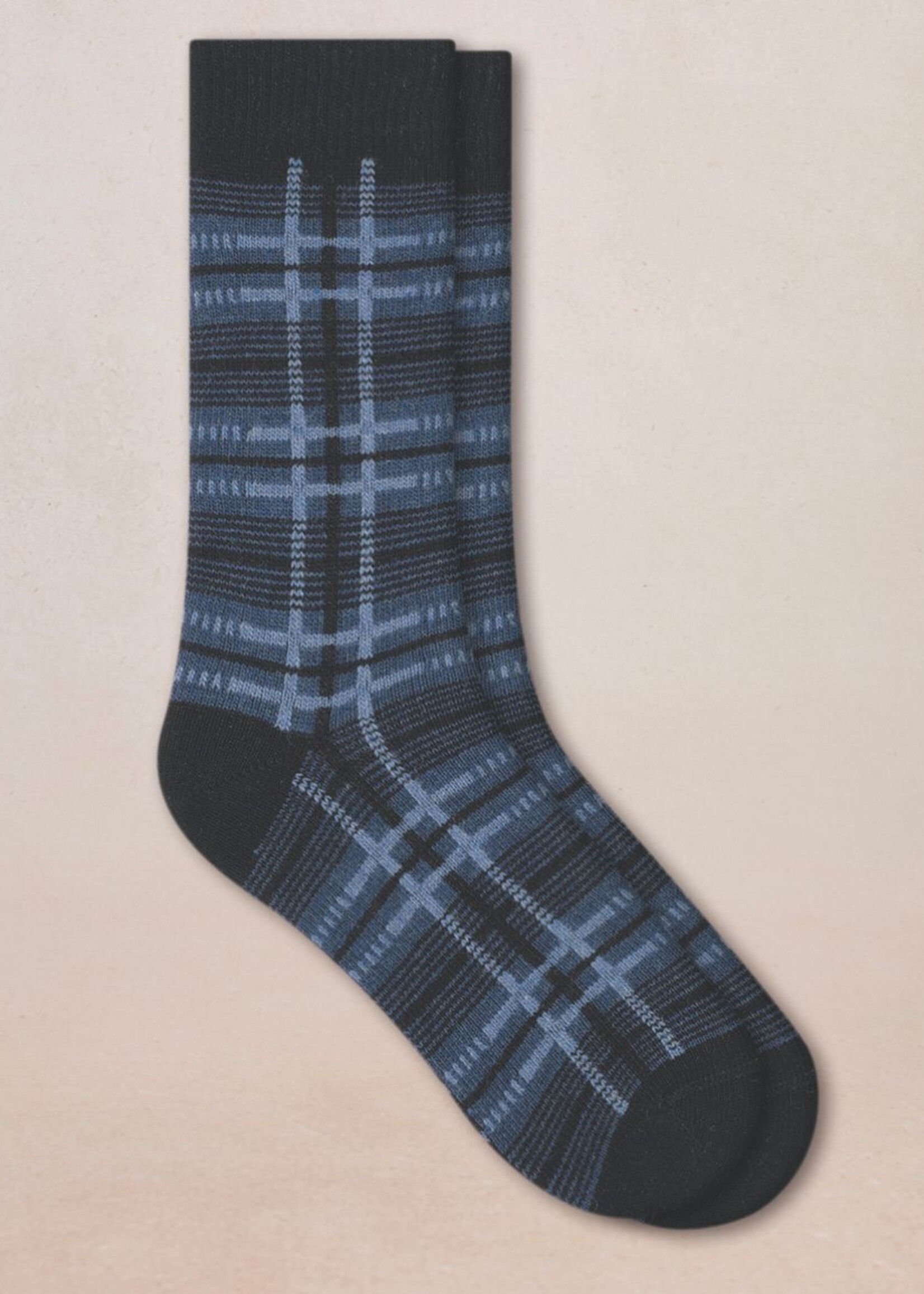 Bleuforet BU Men's Wool Cashmere Tartan Socks 7099