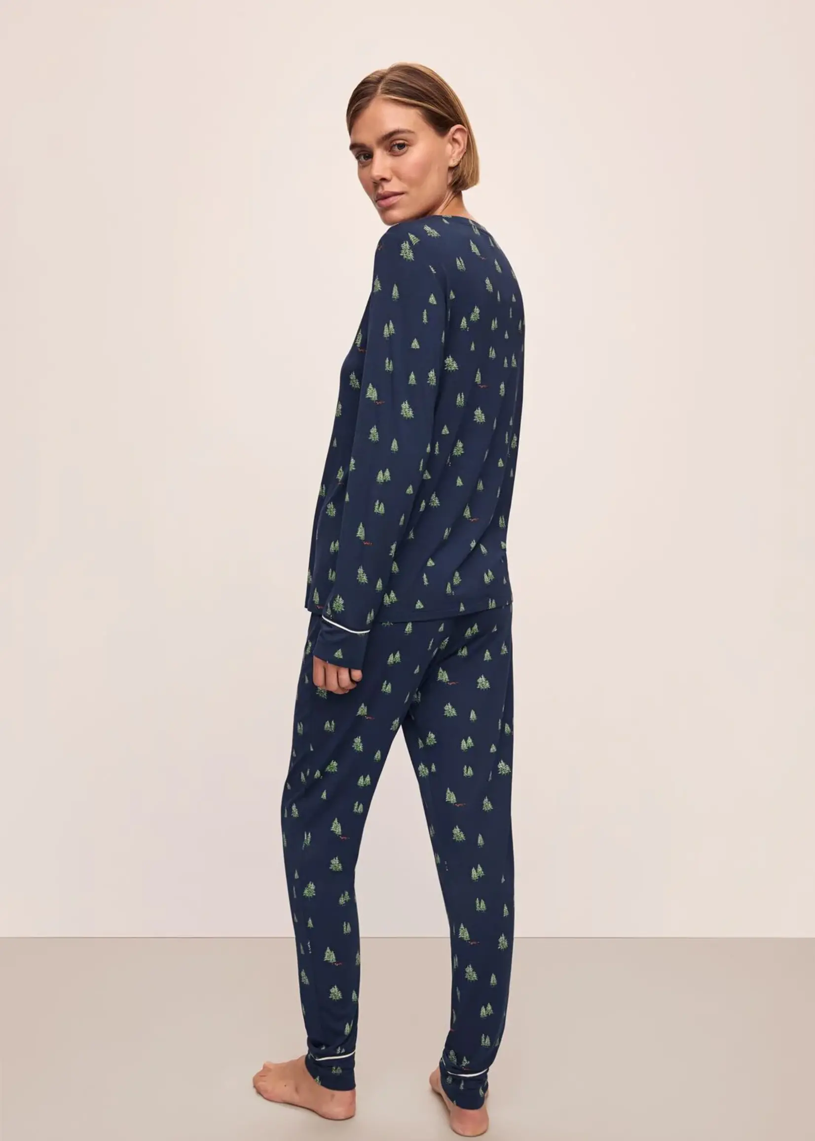 Eberjey Gisele Printed Crew Long PJ PJ1141LS