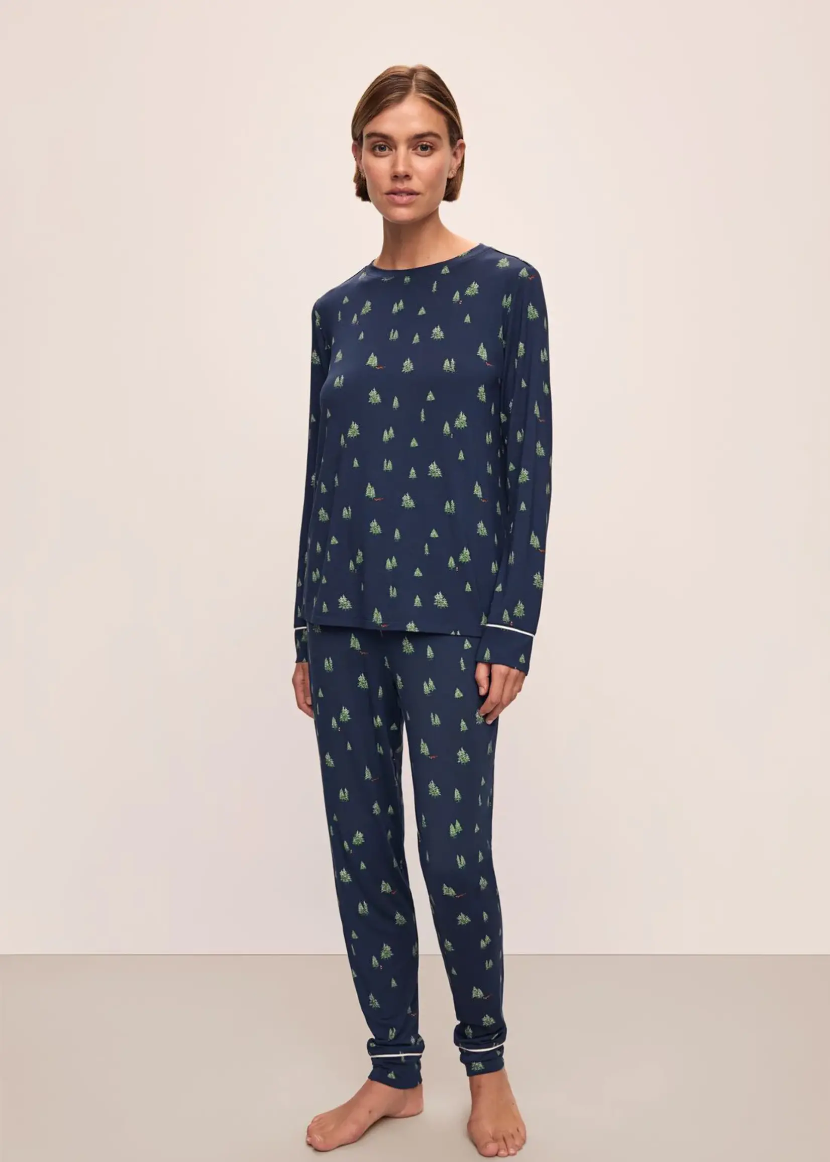 Eberjey Gisele Printed Crew Long PJ PJ1141LS