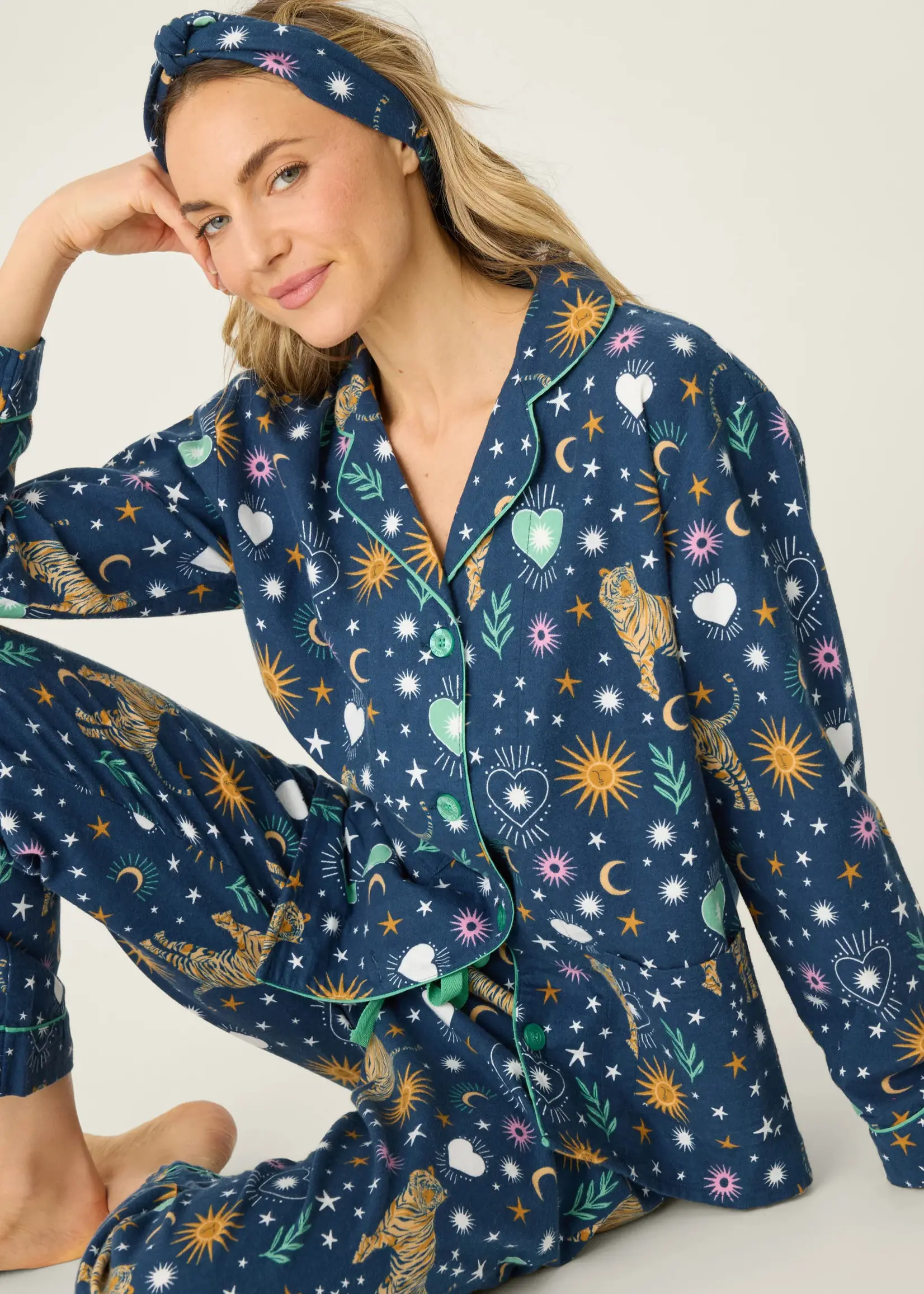 PJ Salvage Wild at Heart Flannel PJ Set RUFLPJ1