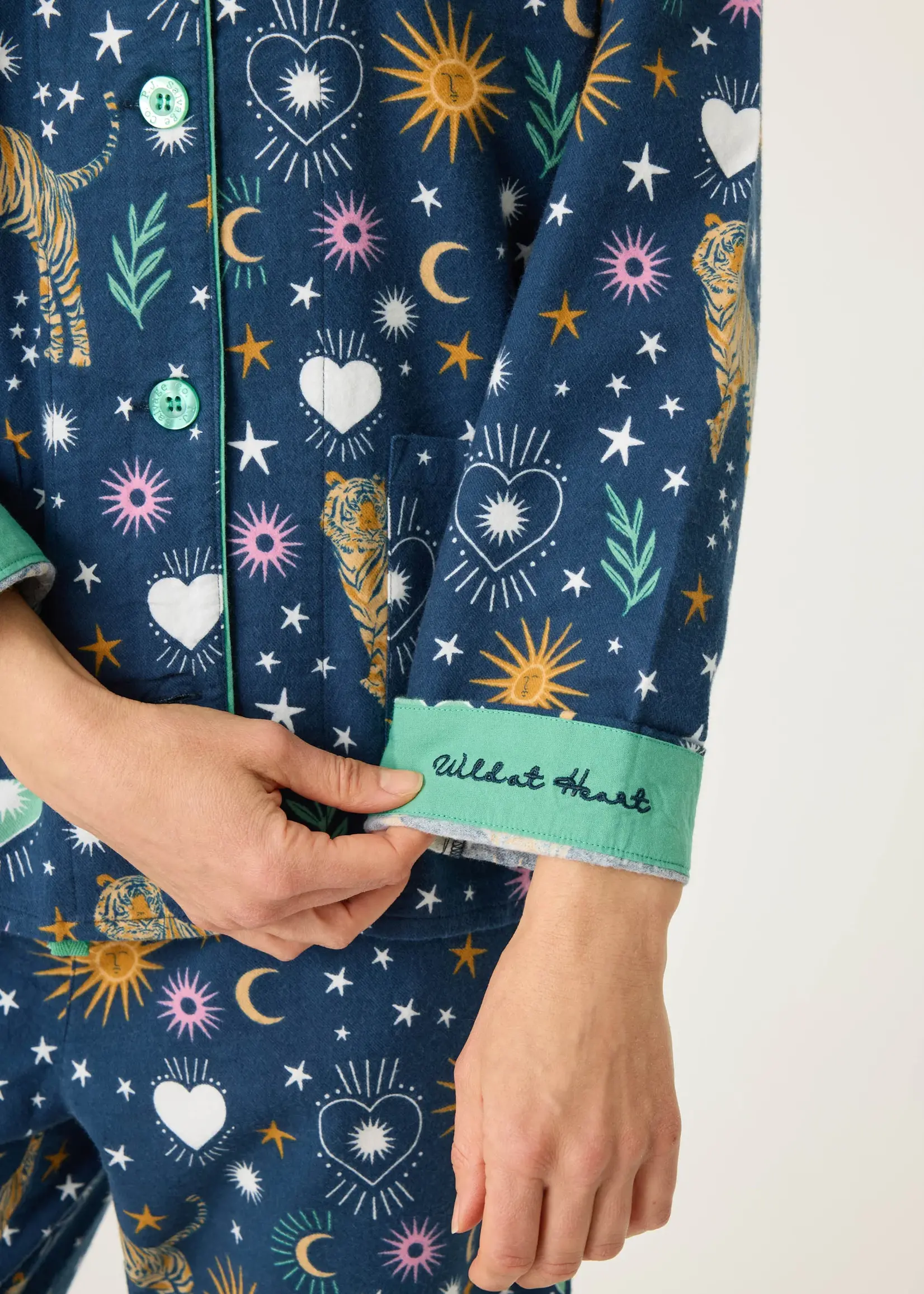 PJ Salvage Wild at Heart Flannel PJ Set RUFLPJ1