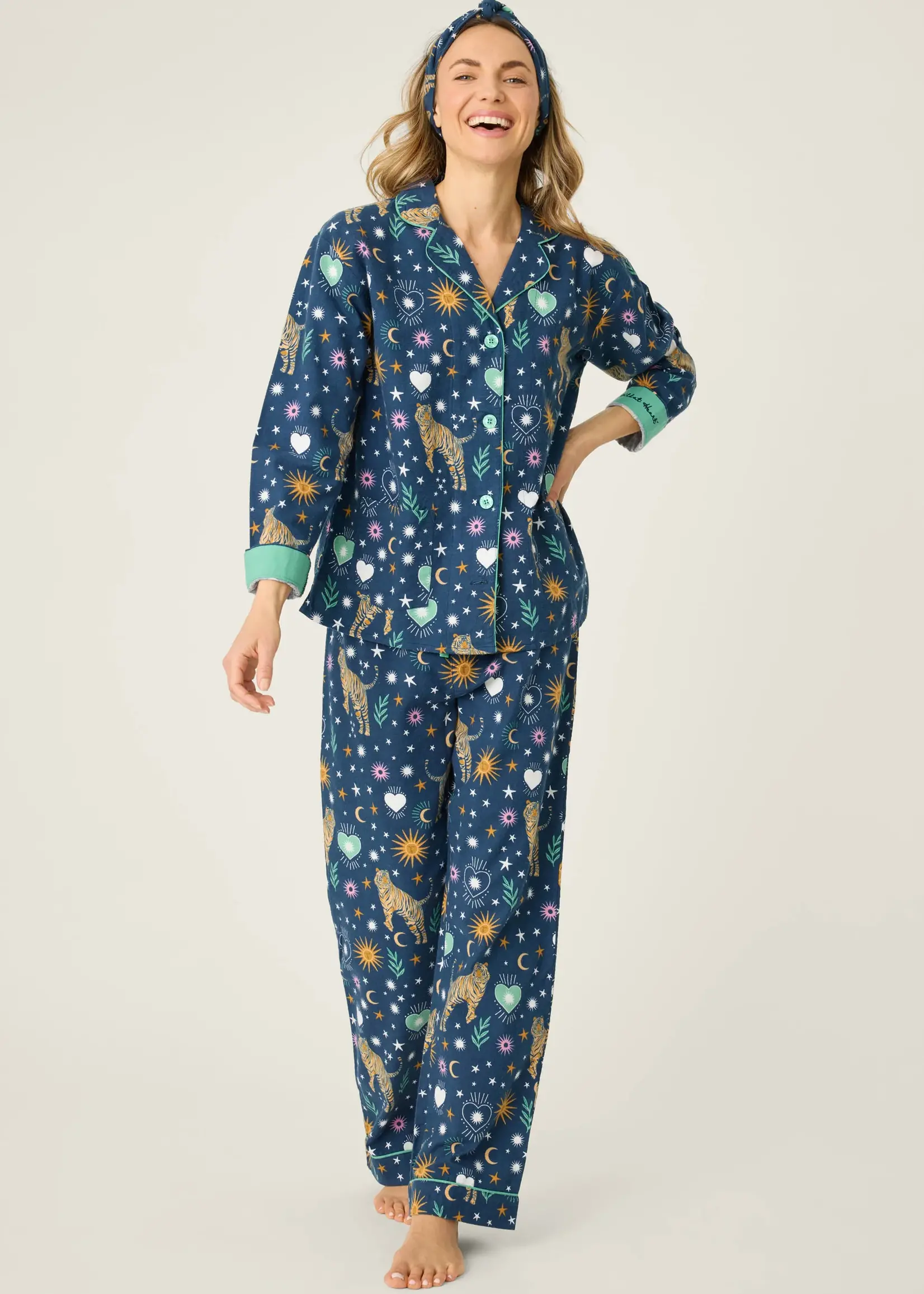 PJ Salvage Wild at Heart Flannel PJ Set RUFLPJ1