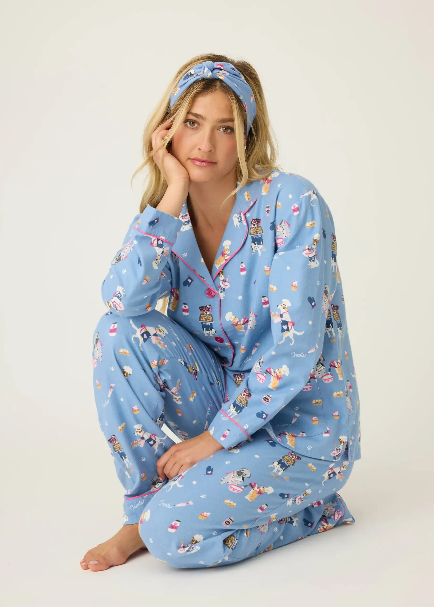 PJ Salvage Baked Woof Love Flannel PJ Set RUFLPJ1