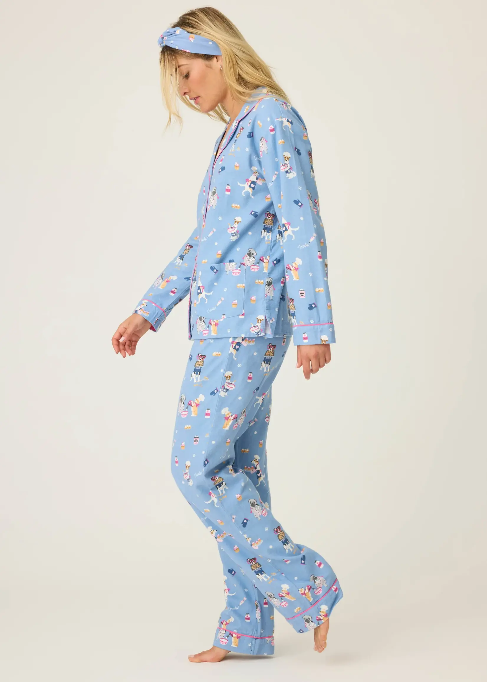 PJ Salvage Baked Woof Love Flannel PJ Set RUFLPJ1