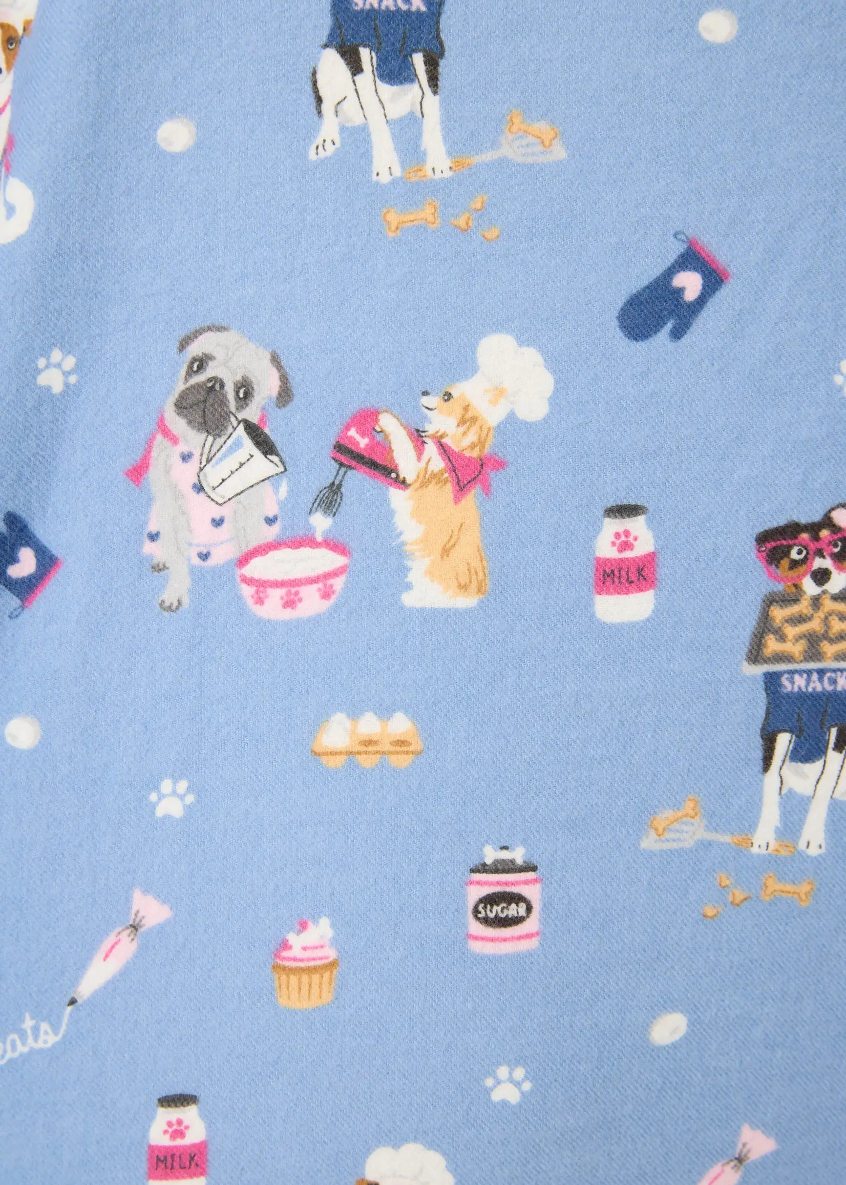PJ Salvage Baked Woof Love Flannel PJ Set RUFLPJ1